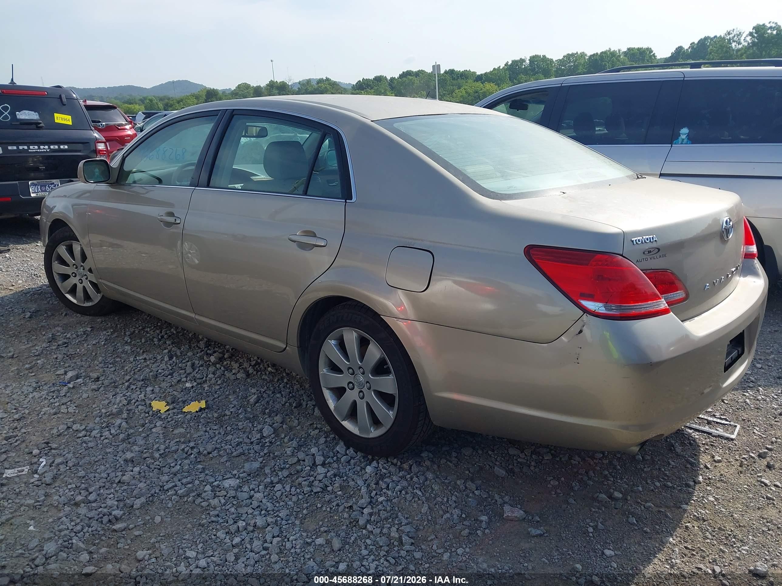 2007 Toyota Avalon Xls Gold vin: 4T1BK36B87U235158