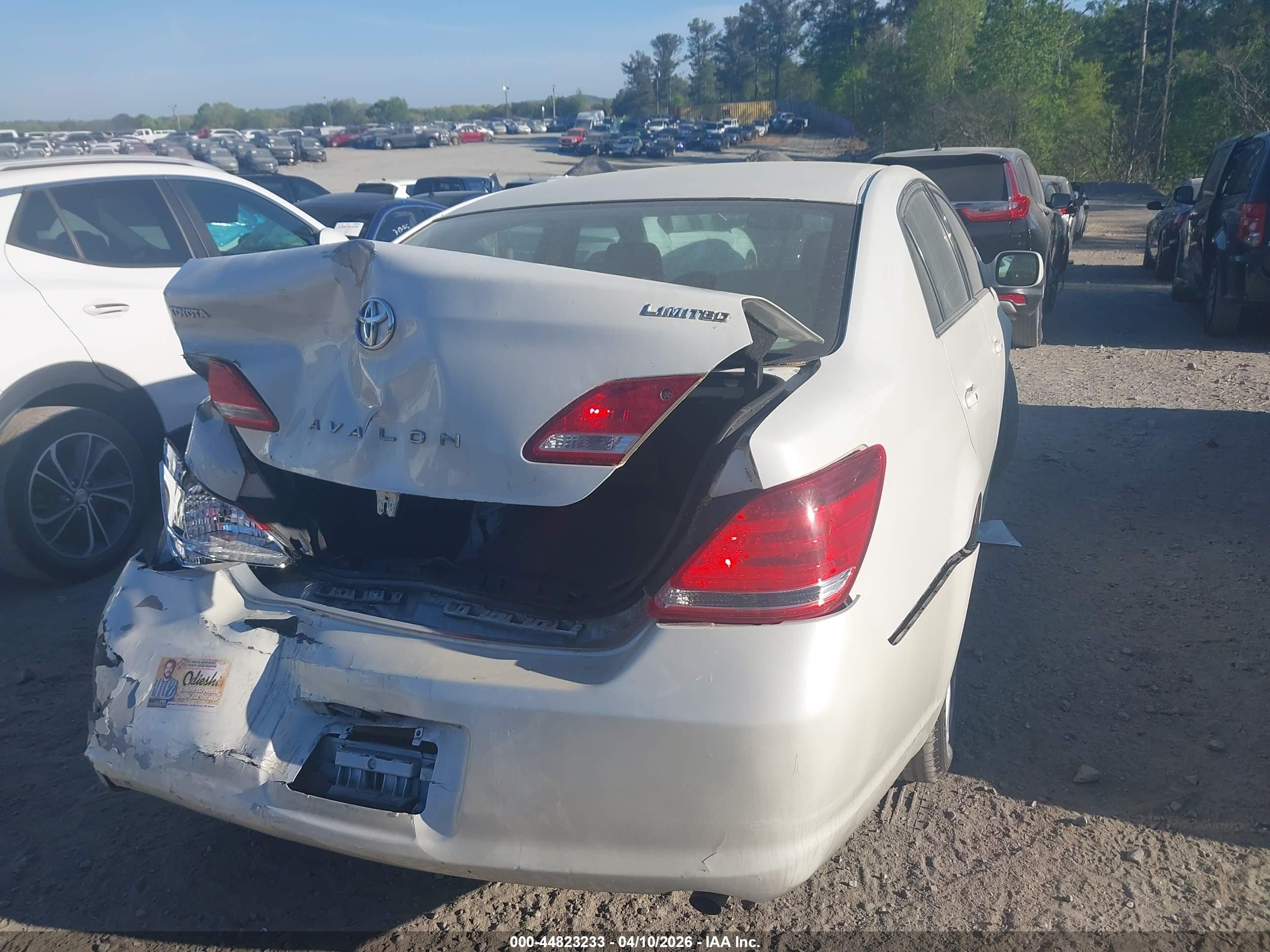 2007 Toyota Avalon Limited White vin: 4T1BK36B87U235421