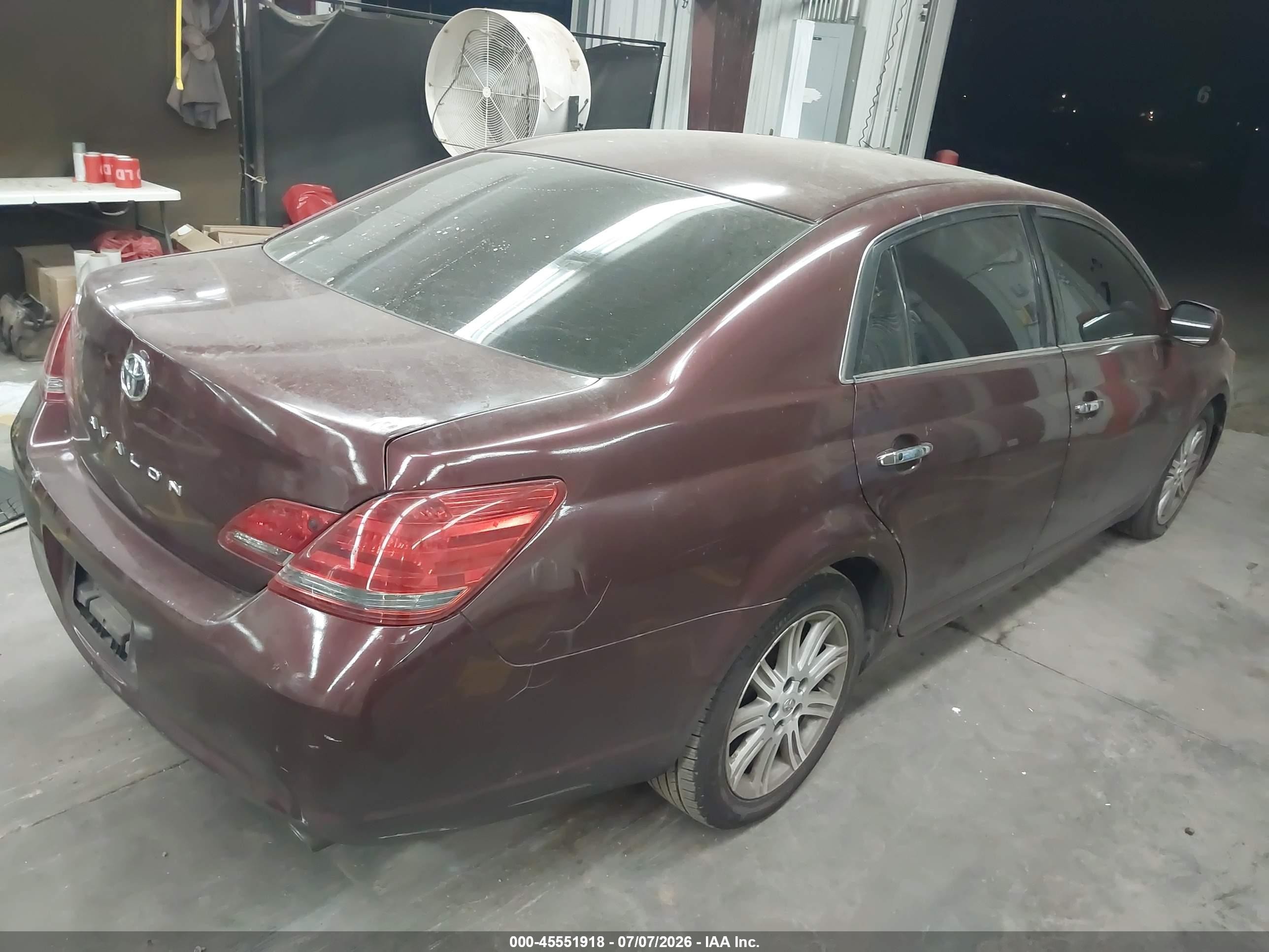 2008 Toyota Avalon Limited Maroon vin: 4T1BK36B88U260515