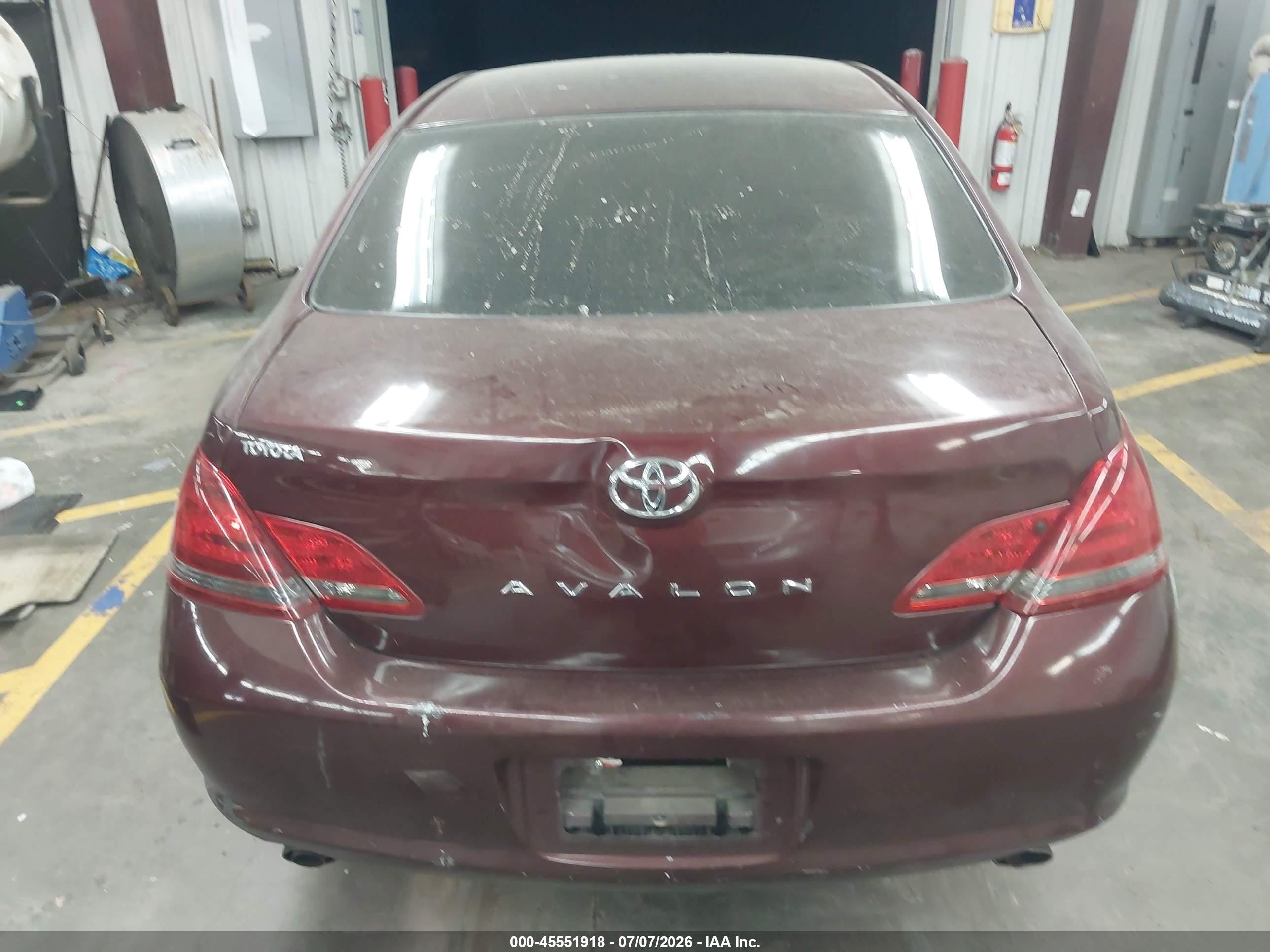 2008 Toyota Avalon Limited Maroon vin: 4T1BK36B88U260515