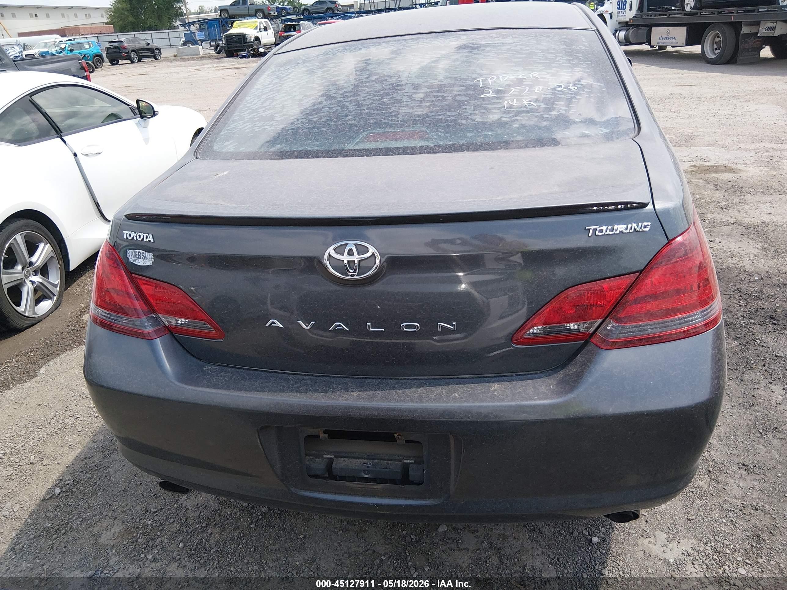 2008 Toyota Avalon Touring Серый vin: 4T1BK36B88U264967