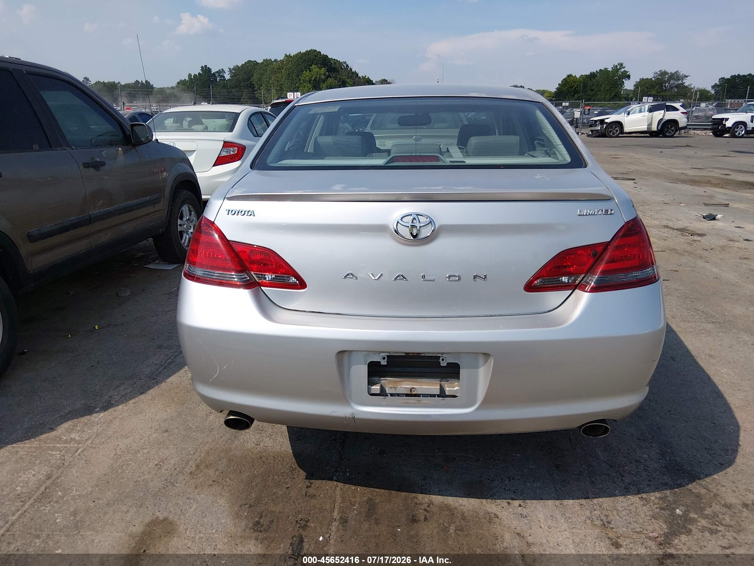 2008 Toyota Avalon Limited Silver vin: 4T1BK36B88U277735
