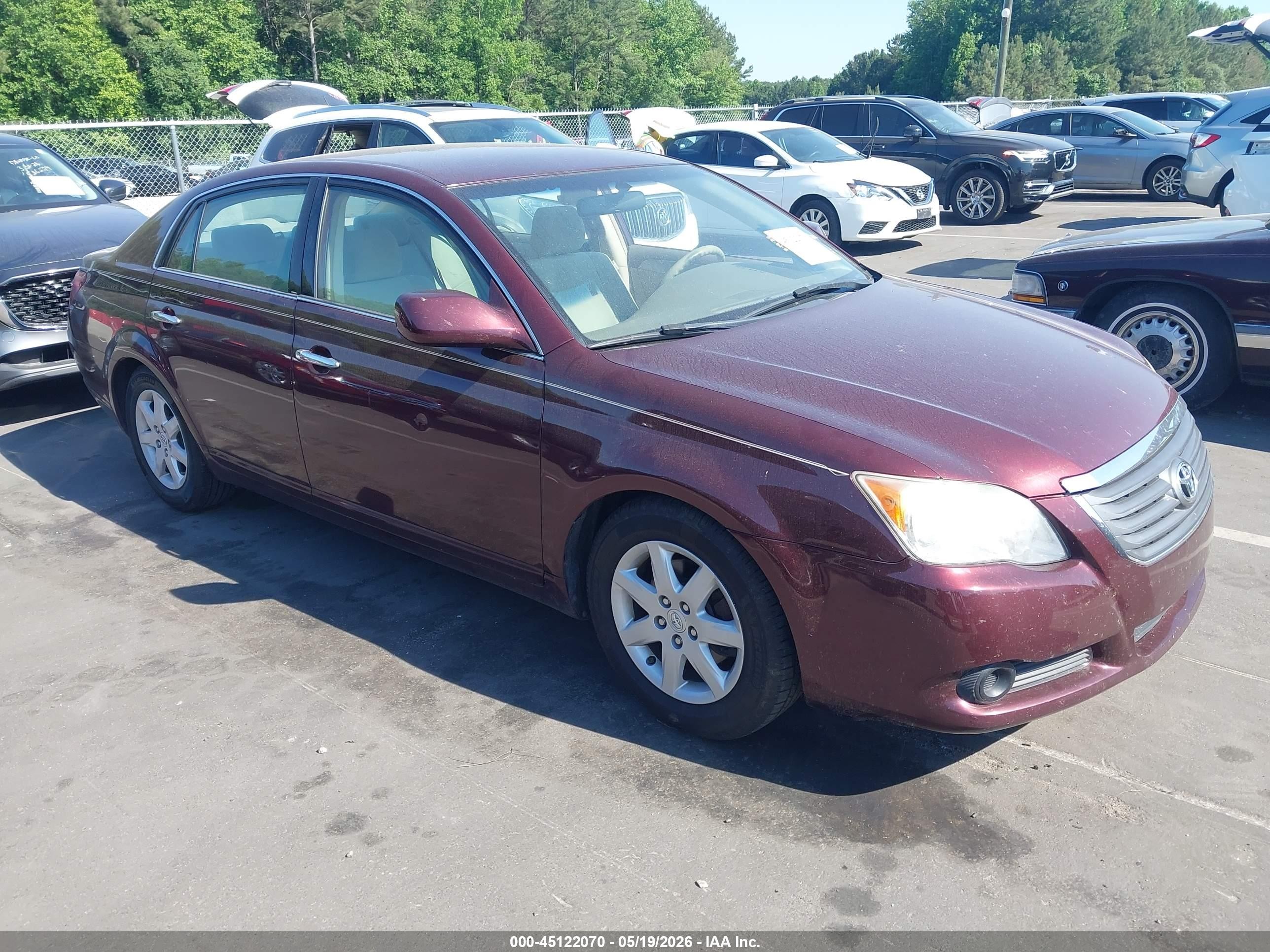 2008 Toyota Avalon Xl Темно-бордовый vin: 4T1BK36B88U286967