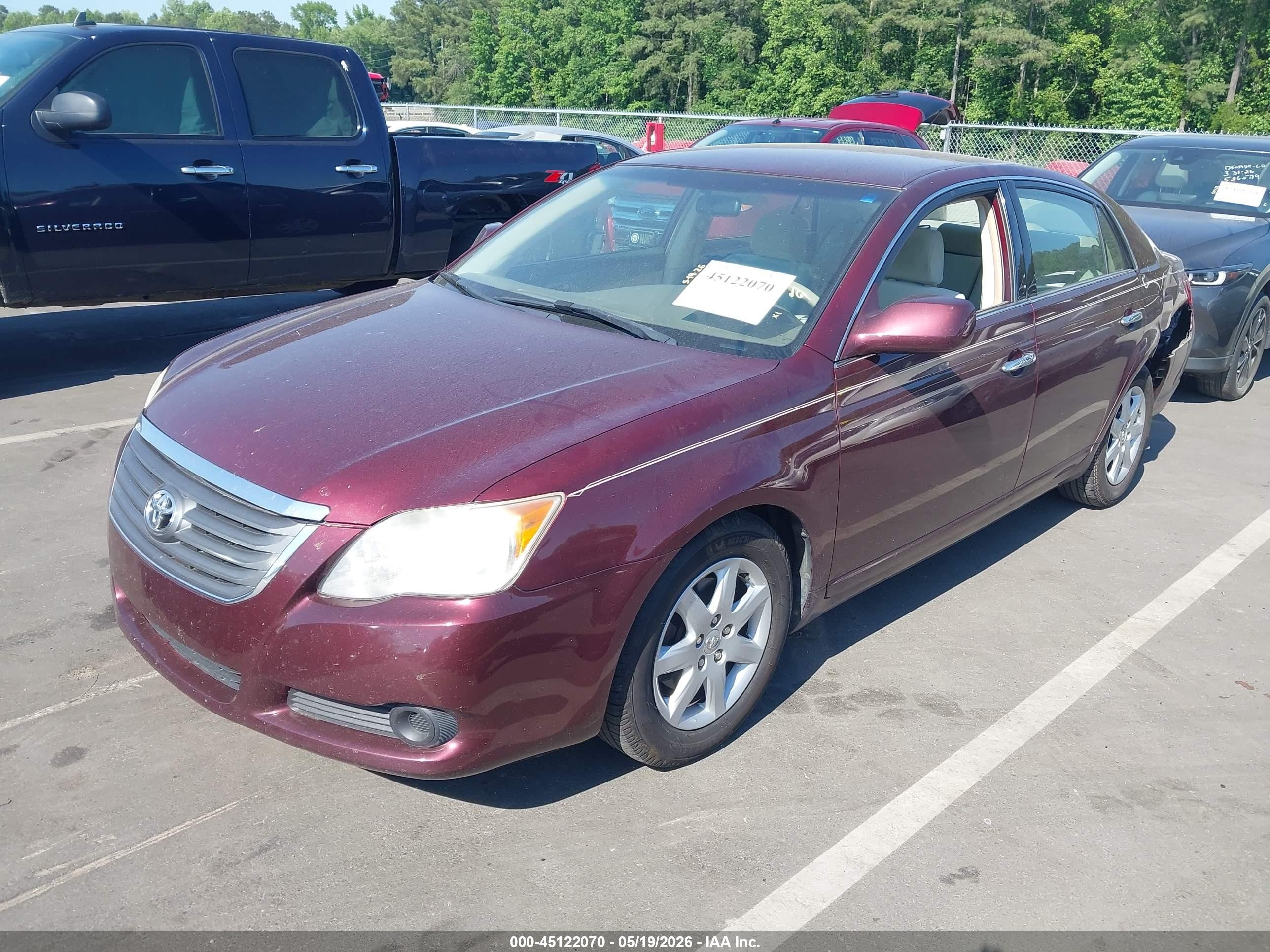 2008 Toyota Avalon Xl Maroon vin: 4T1BK36B88U286967