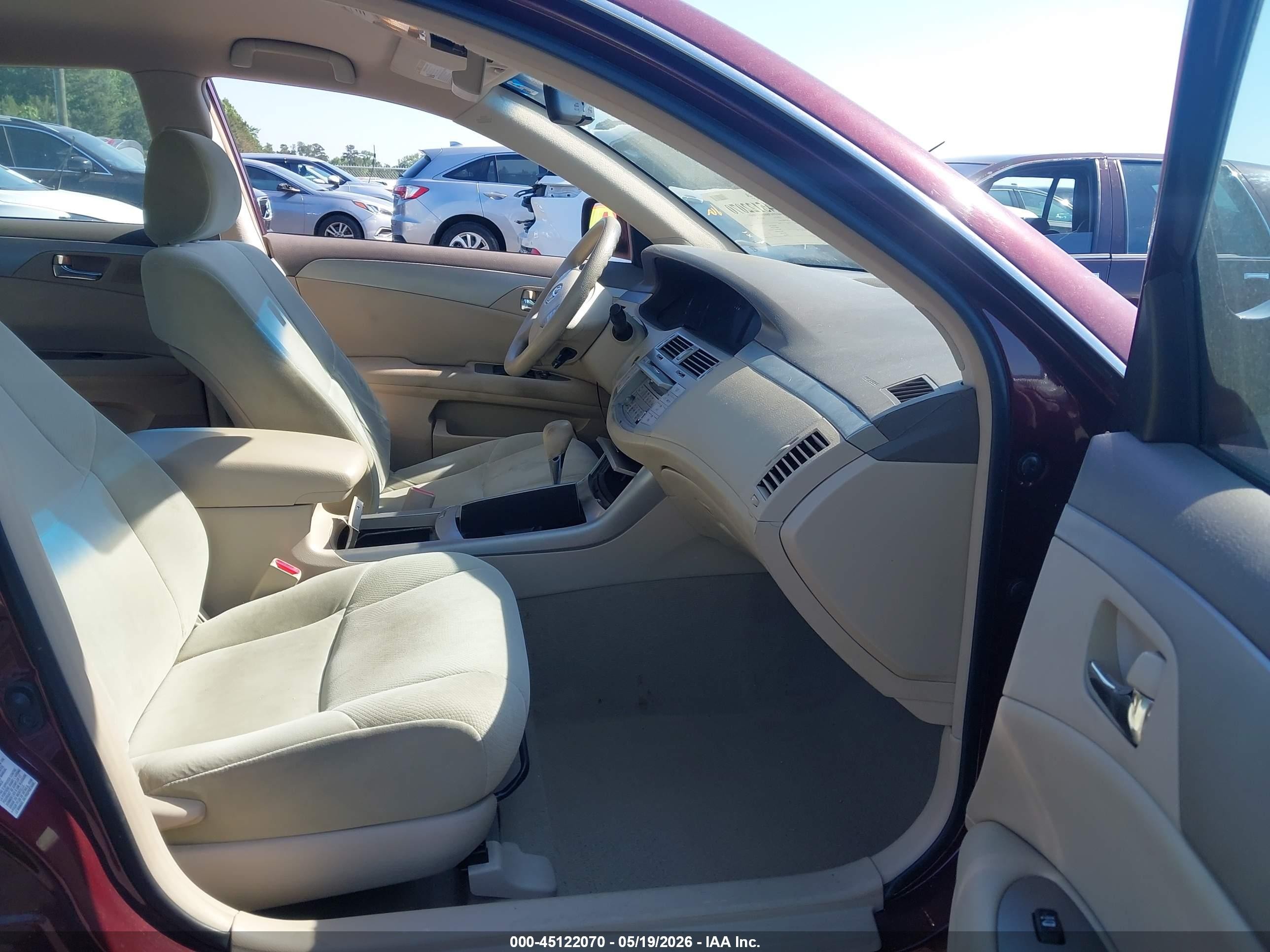 2008 Toyota Avalon Xl Maroon vin: 4T1BK36B88U286967