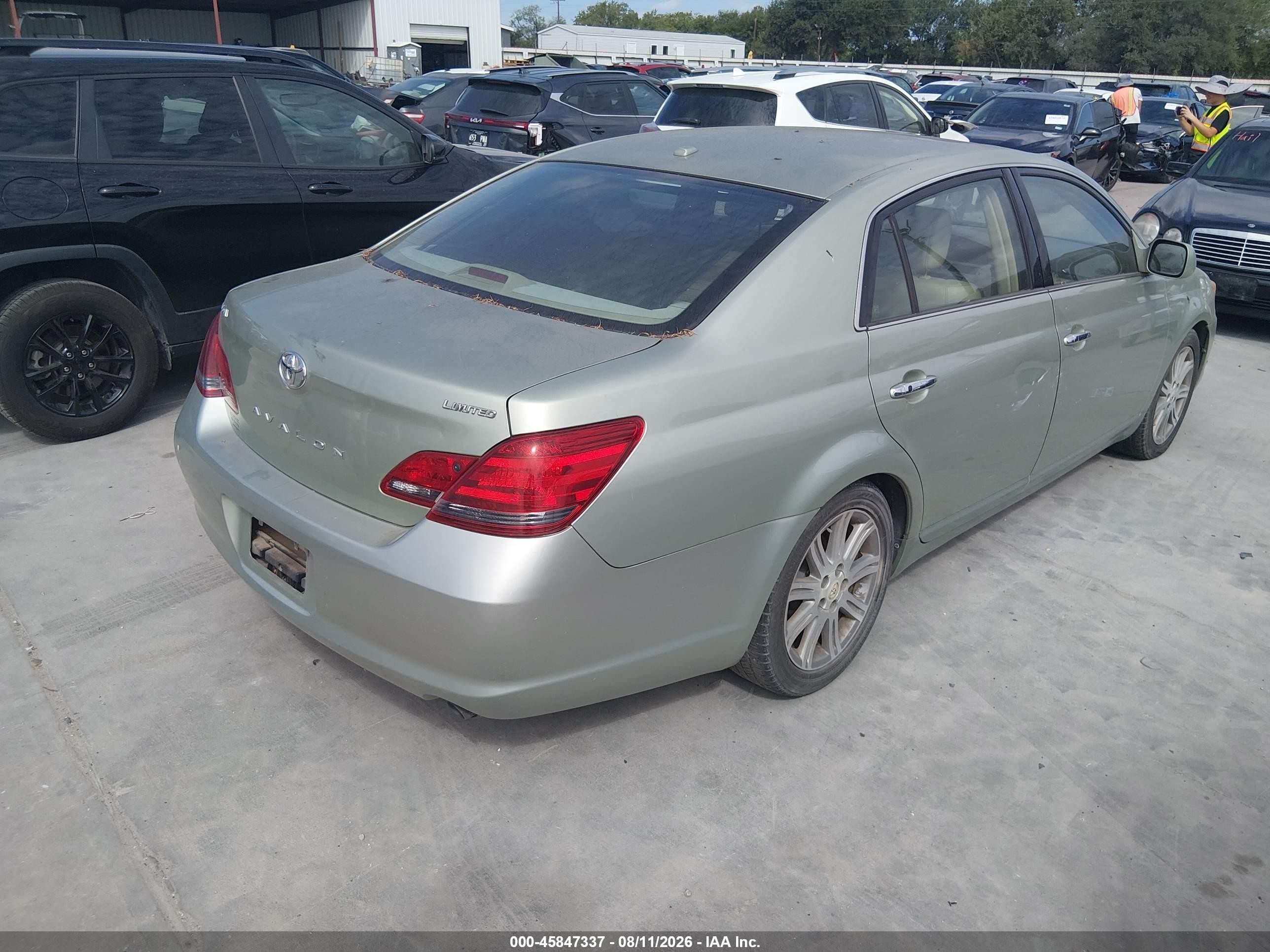 2009 Toyota Avalon Limited Зеленый vin: 4T1BK36B89U351897