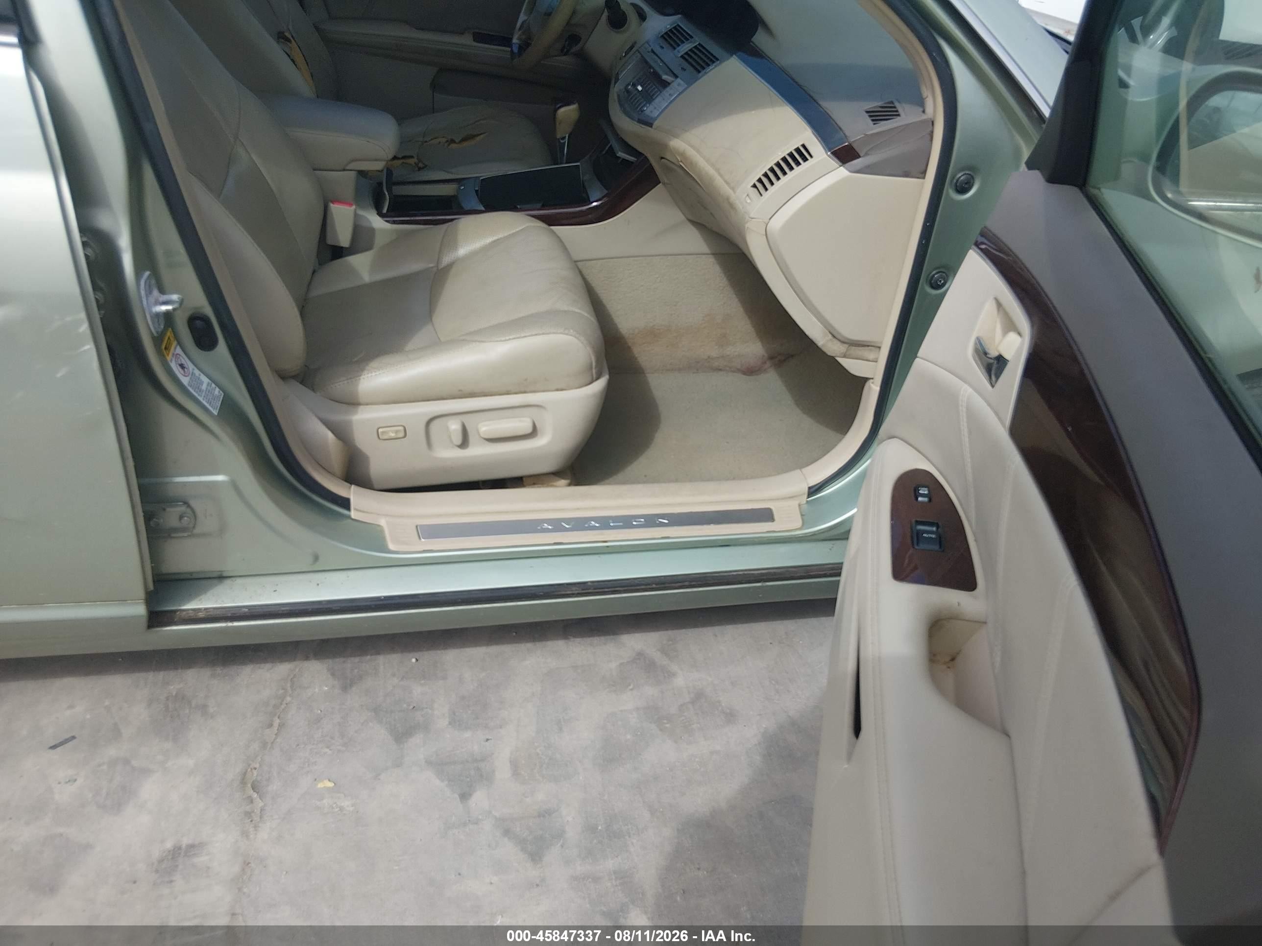 2009 Toyota Avalon Limited Зеленый vin: 4T1BK36B89U351897