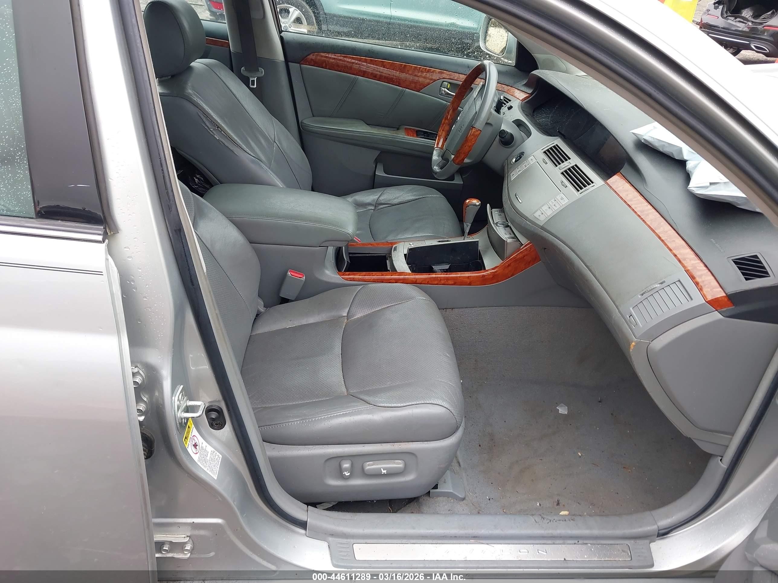 2005 Toyota Avalon Limited Silver vin: 4T1BK36B95U061324