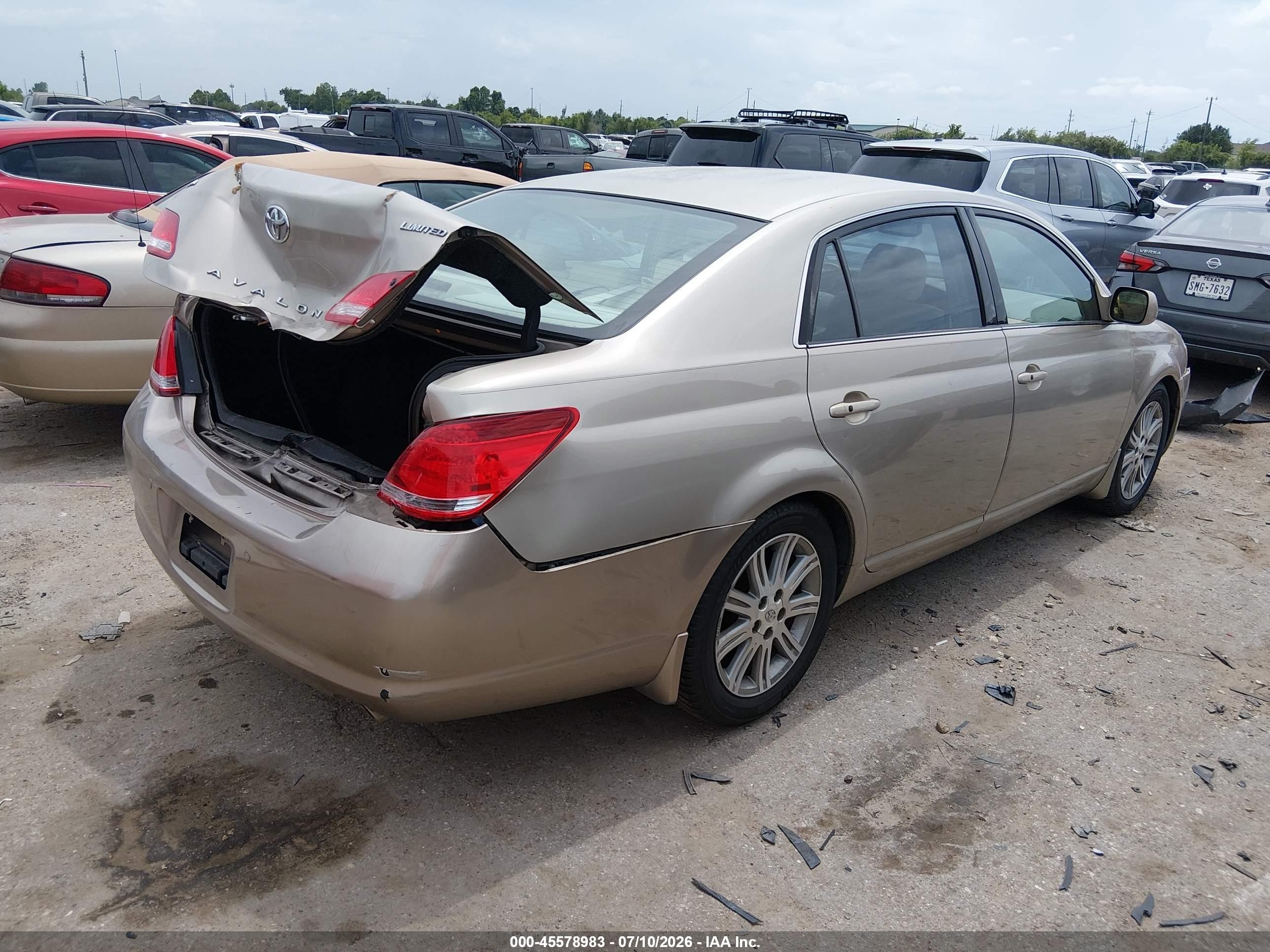 2006 Toyota Avalon Limited Золотой vin: 4T1BK36B96U106439