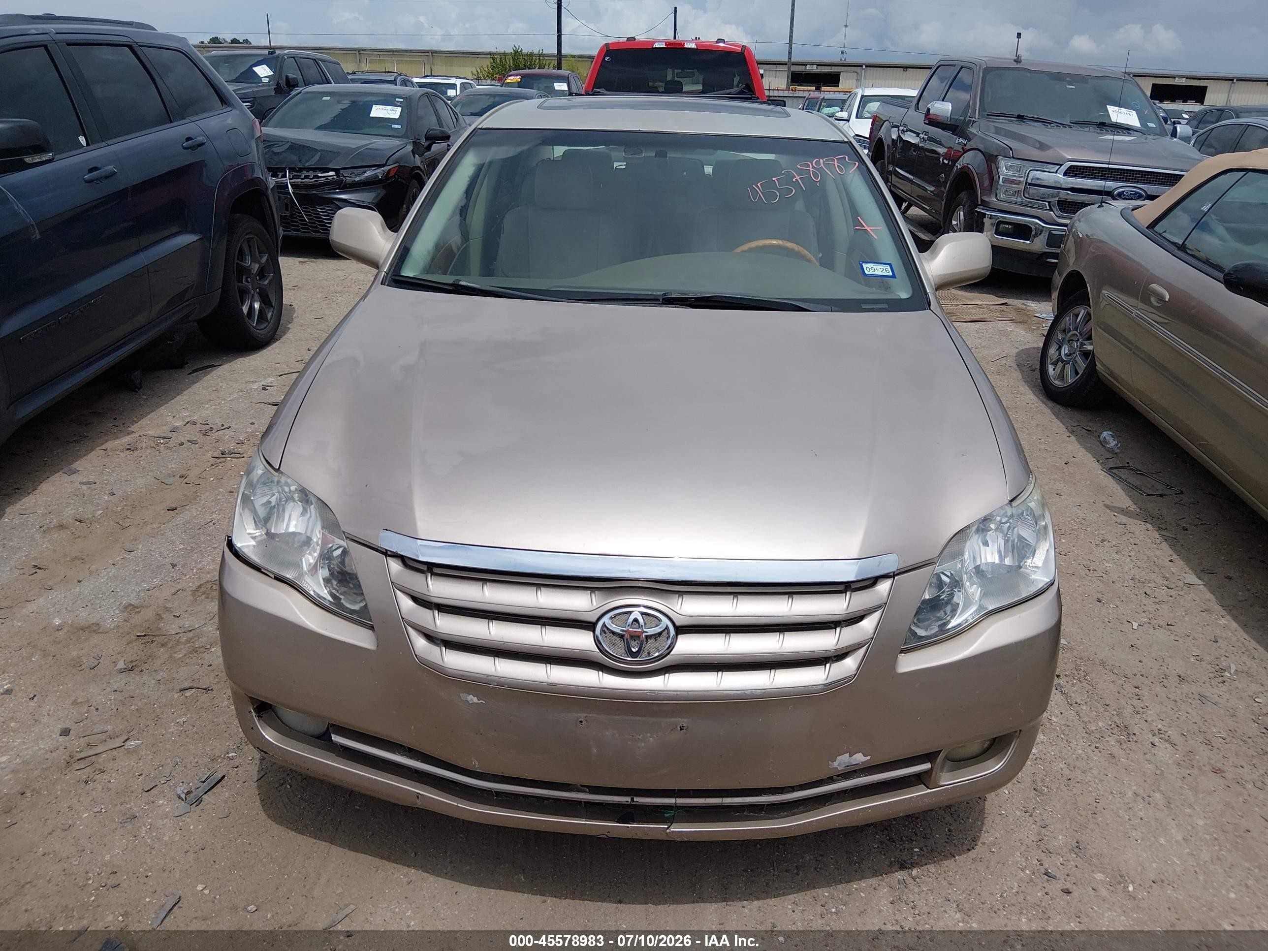 2006 Toyota Avalon Limited Золотой vin: 4T1BK36B96U106439