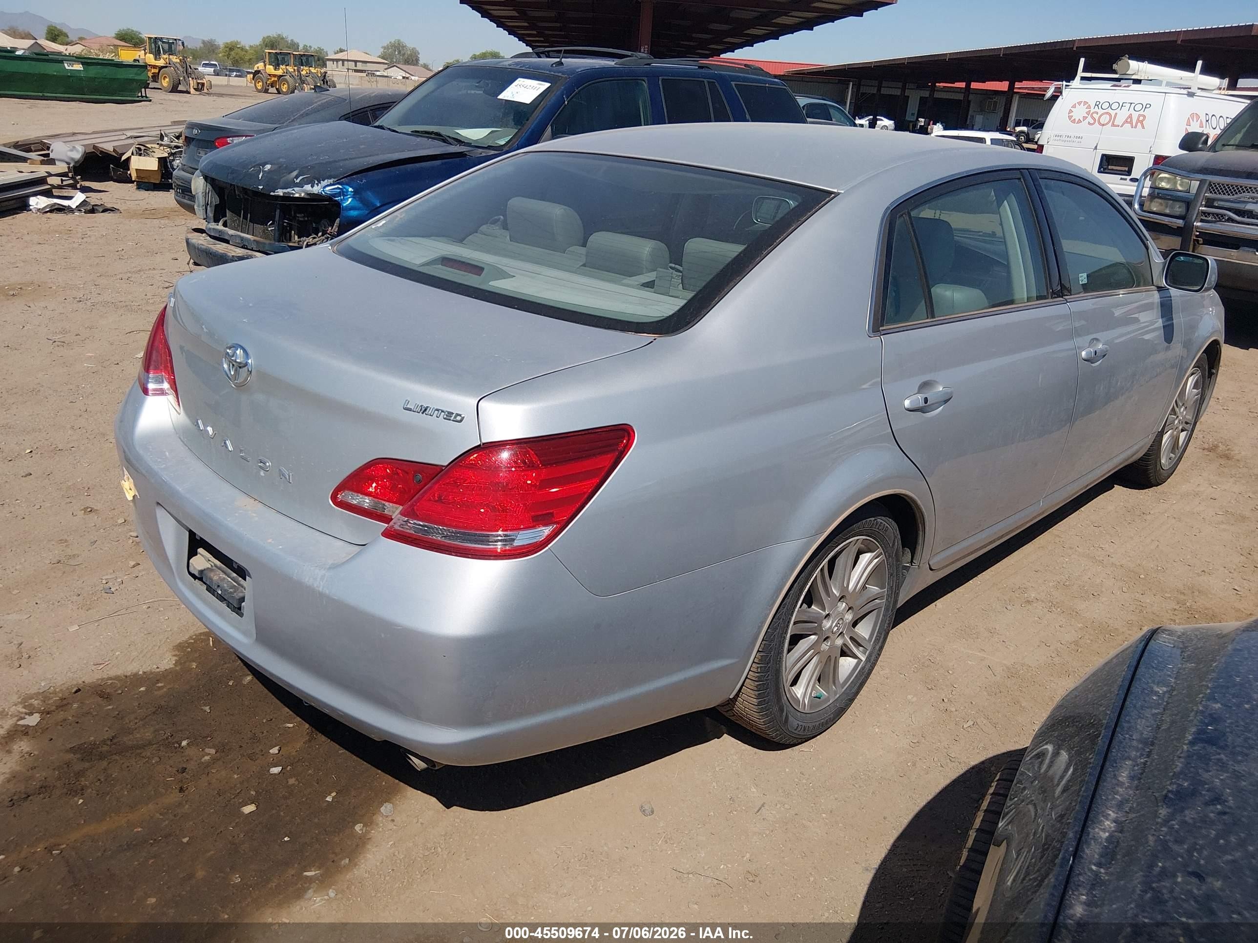 2007 Toyota Avalon Limited Silver vin: 4T1BK36B97U203979
