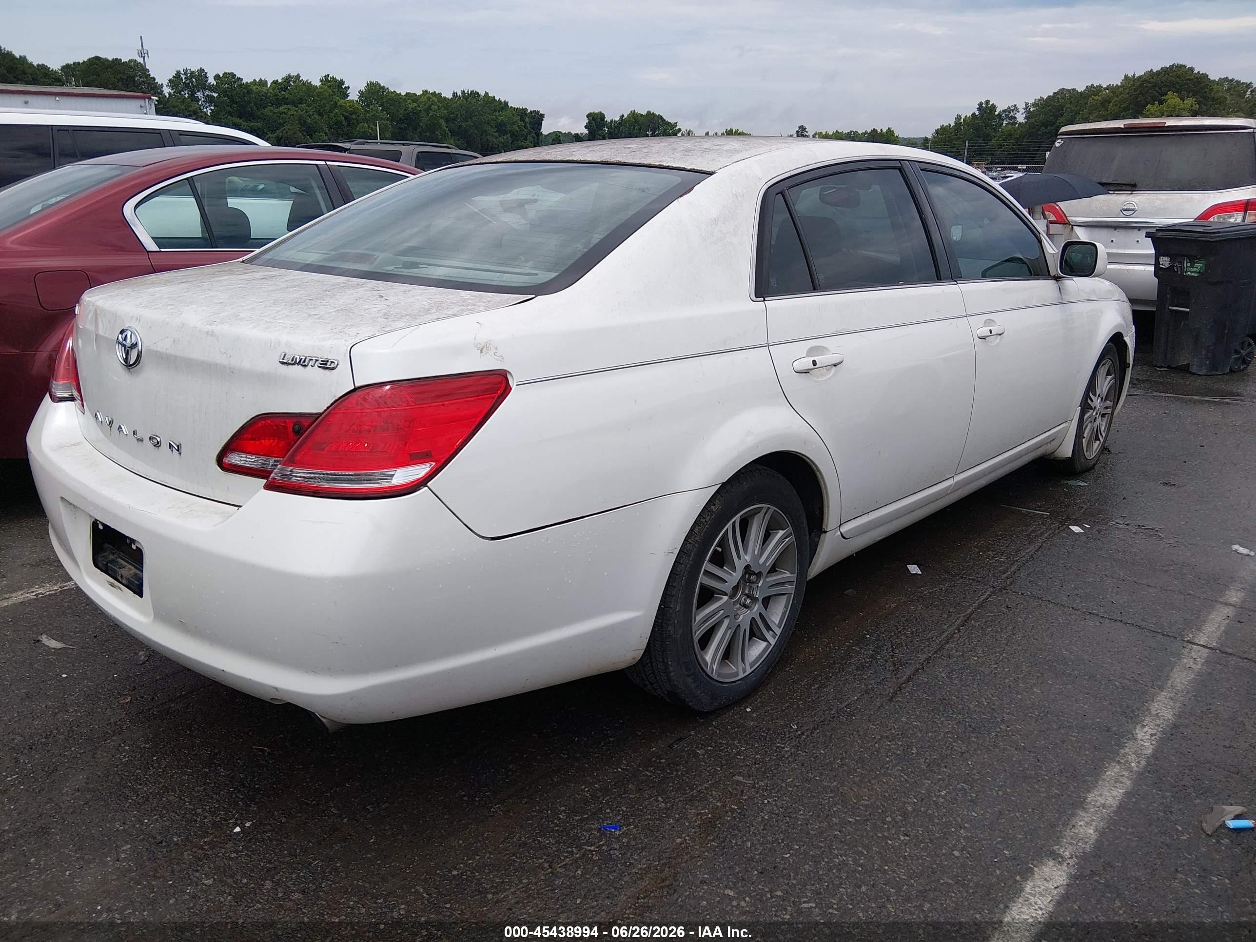 2007 Toyota Avalon Limited White vin: 4T1BK36B97U232463