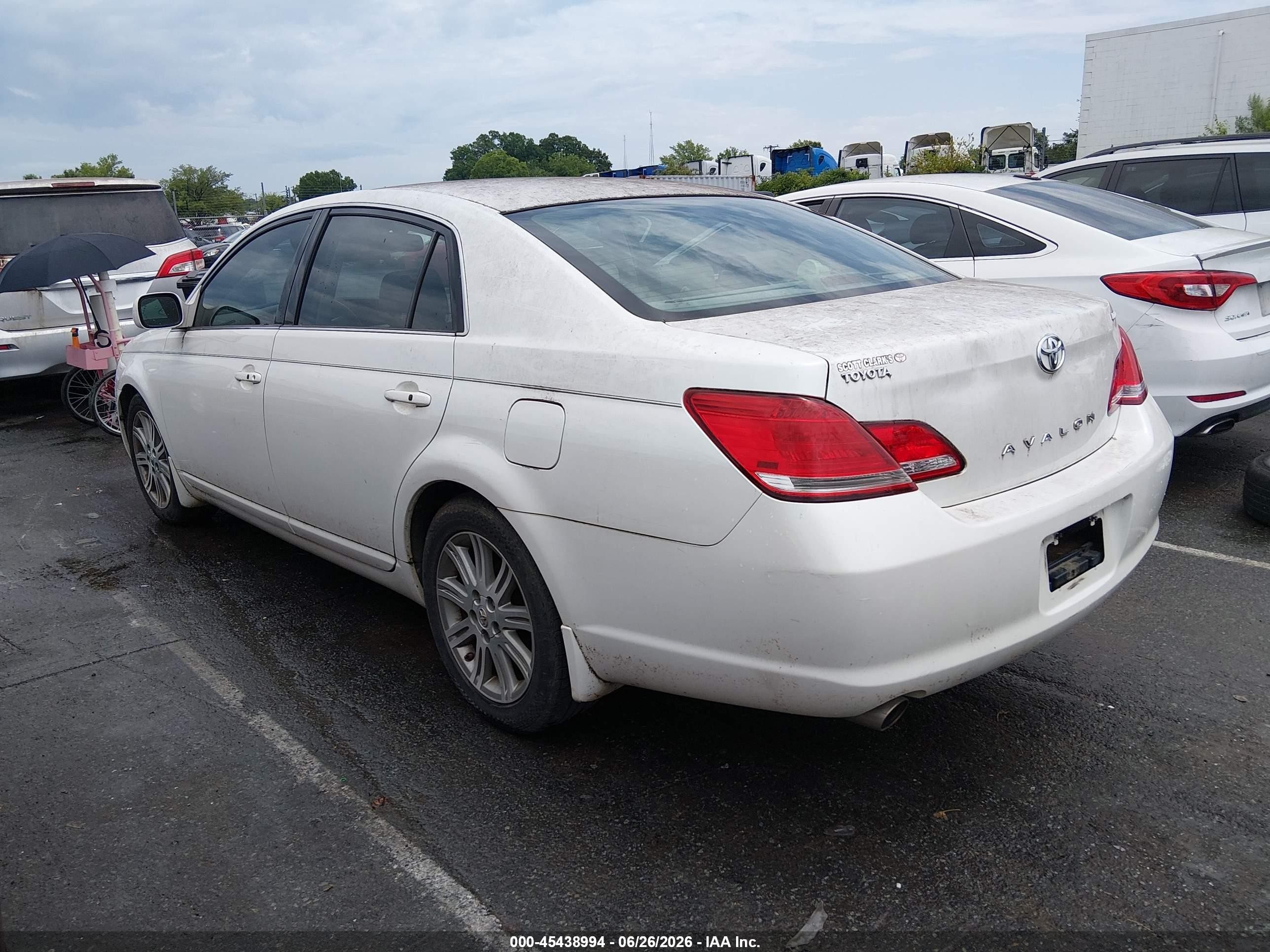 2007 Toyota Avalon Limited White vin: 4T1BK36B97U232463