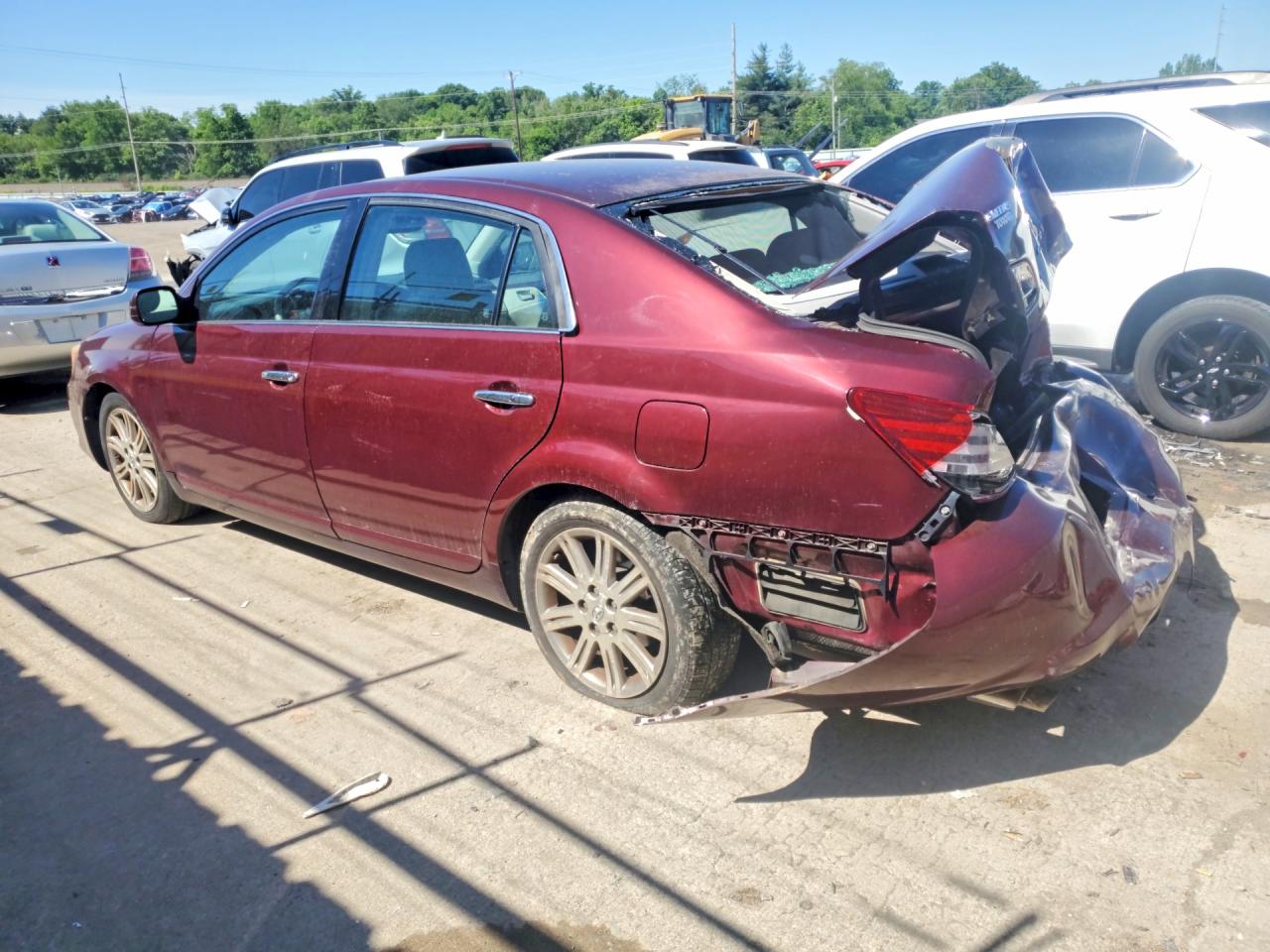 2008 Toyota Avalon Burgundy vin: 4T1BK36B98U283463
