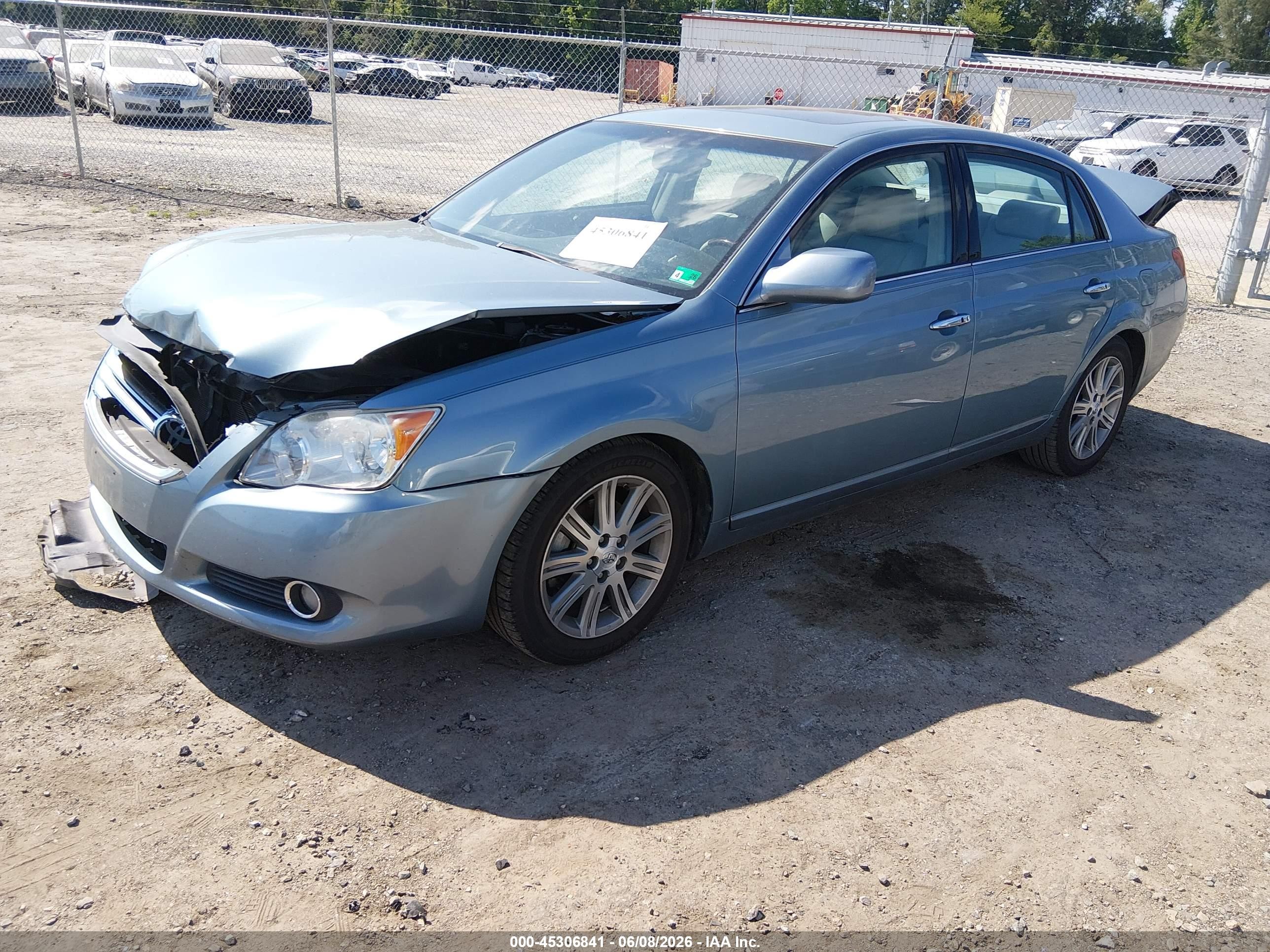 2008 Toyota Avalon Limited Light Blue vin: 4T1BK36B98U291479