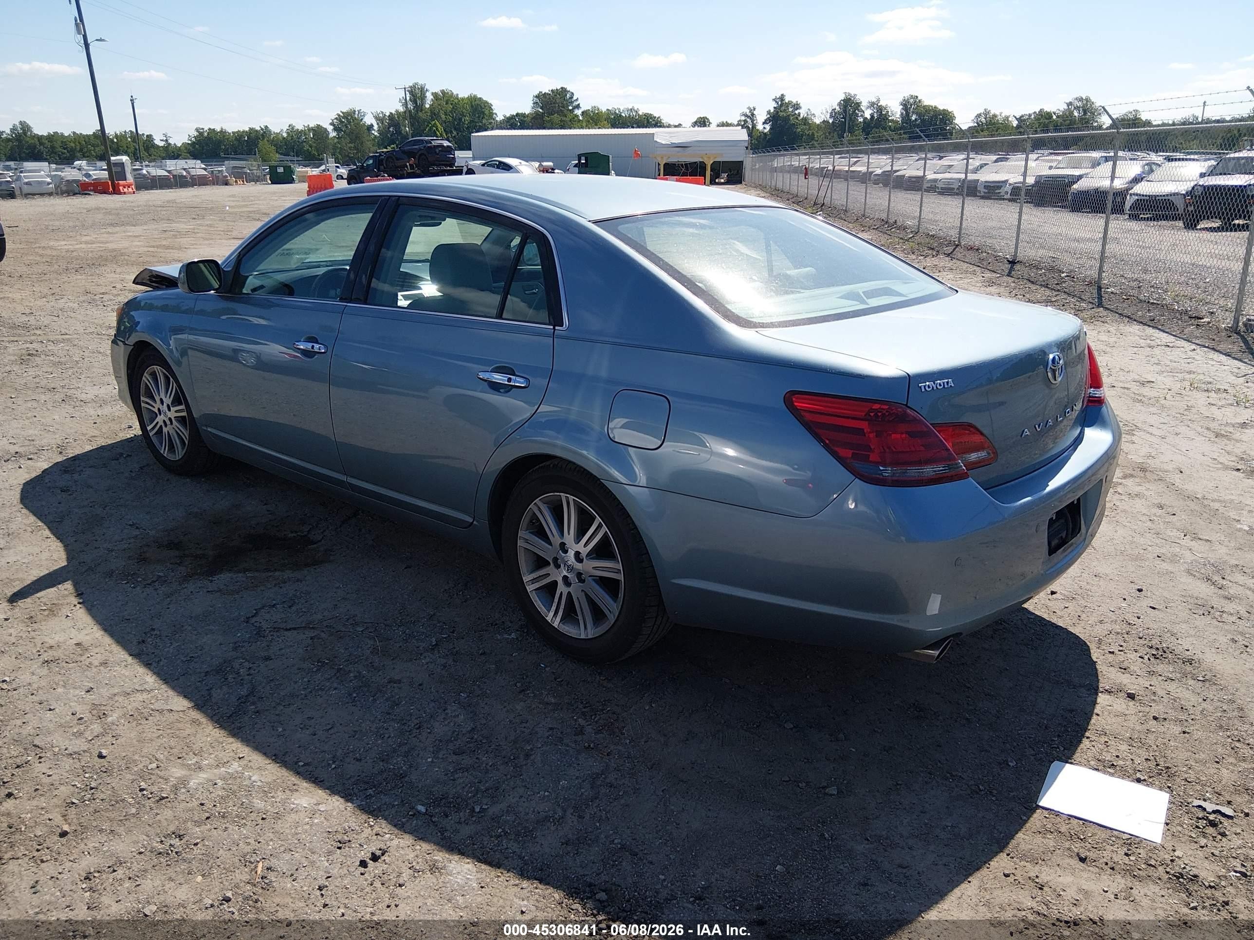 2008 Toyota Avalon Limited Light Blue vin: 4T1BK36B98U291479