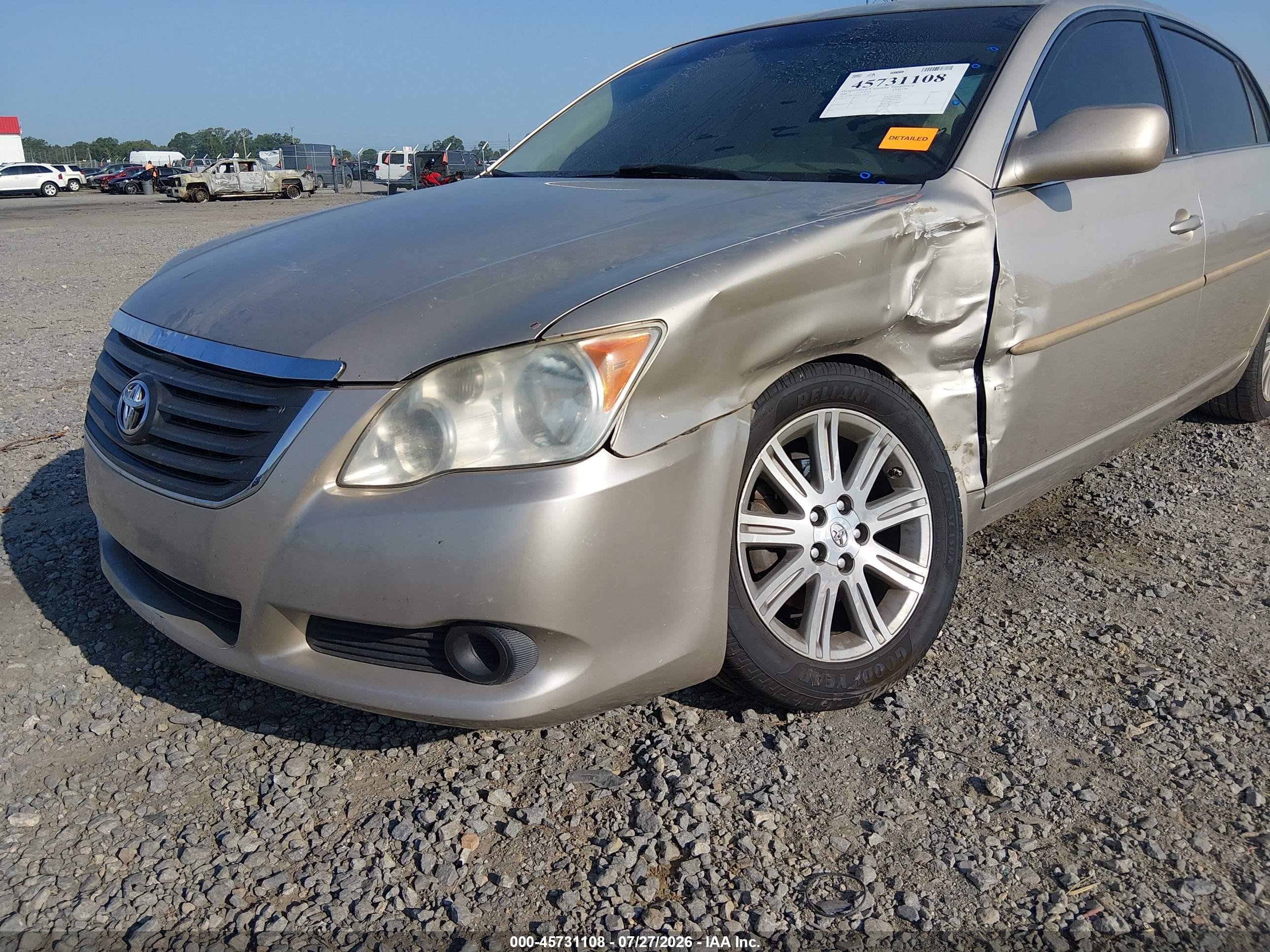 2008 Toyota Avalon Xl Champagne vin: 4T1BK36B98U324237