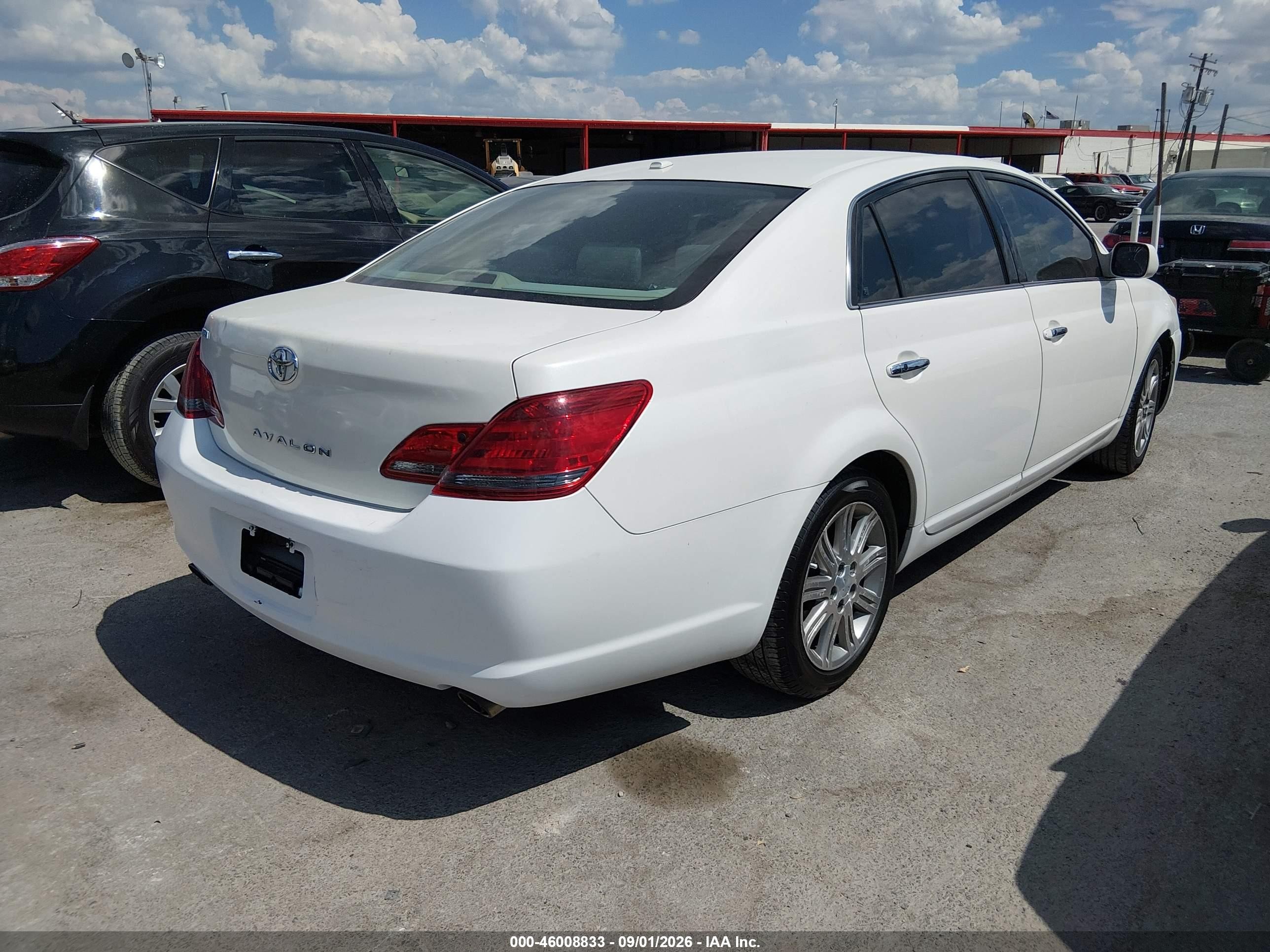2009 Toyota Avalon Limited White vin: 4T1BK36B99U343422