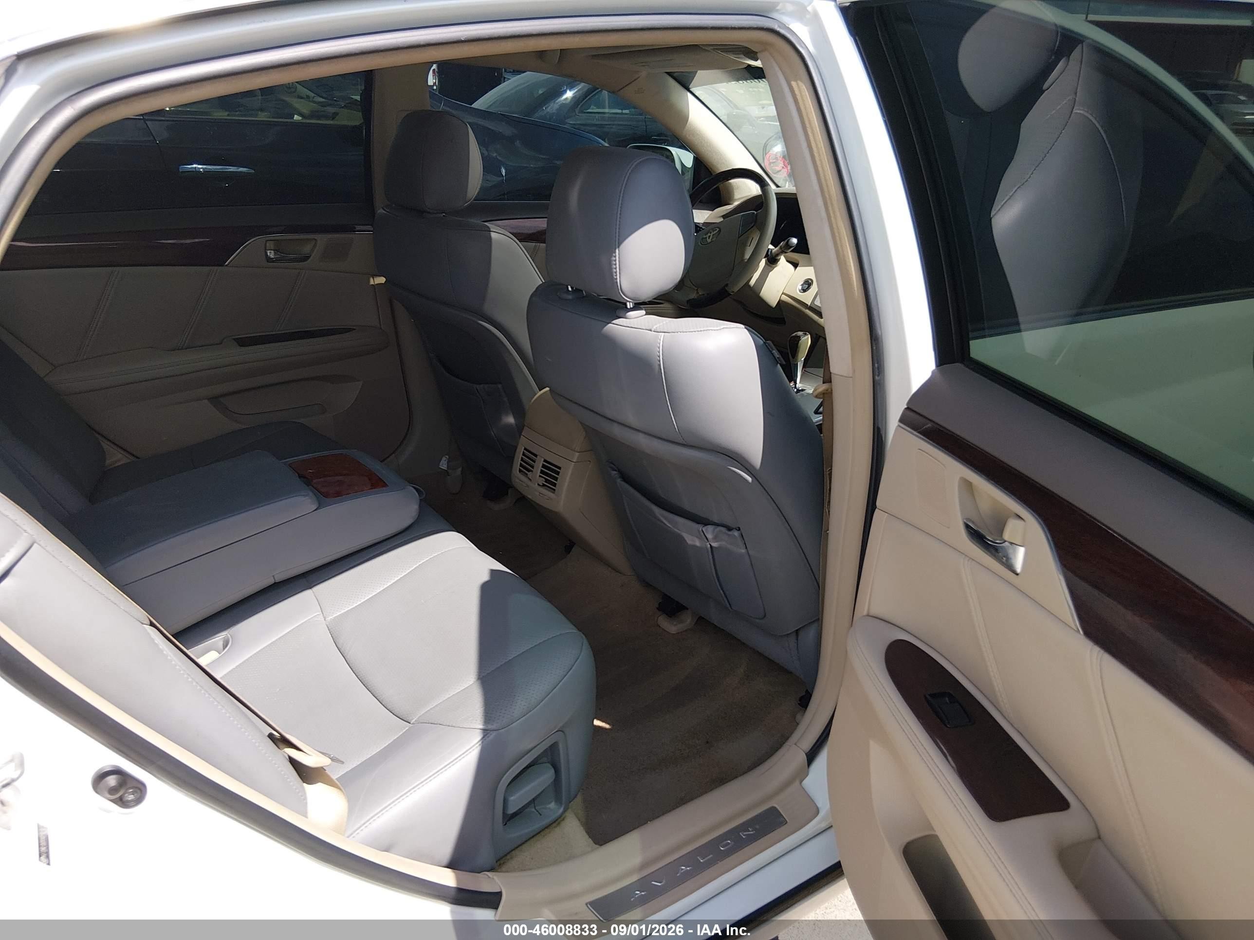 2009 Toyota Avalon Limited White vin: 4T1BK36B99U343422