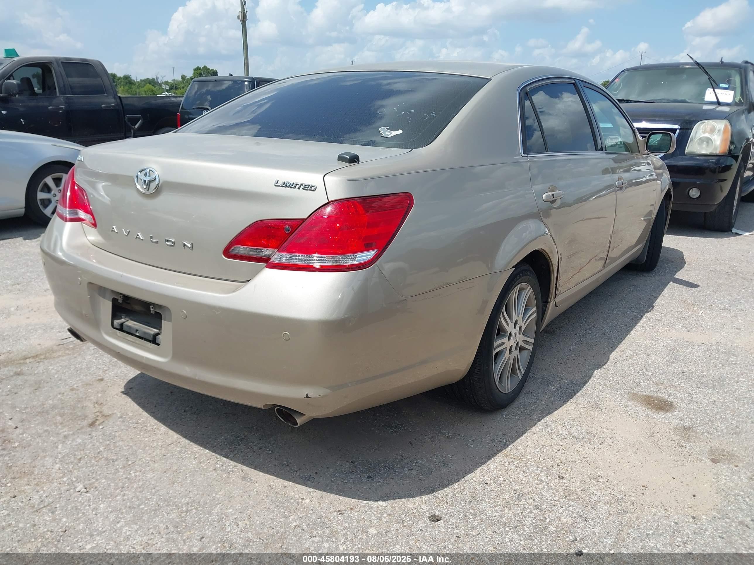 2005 Toyota Avalon Limited Beige vin: 4T1BK36BX5U017168