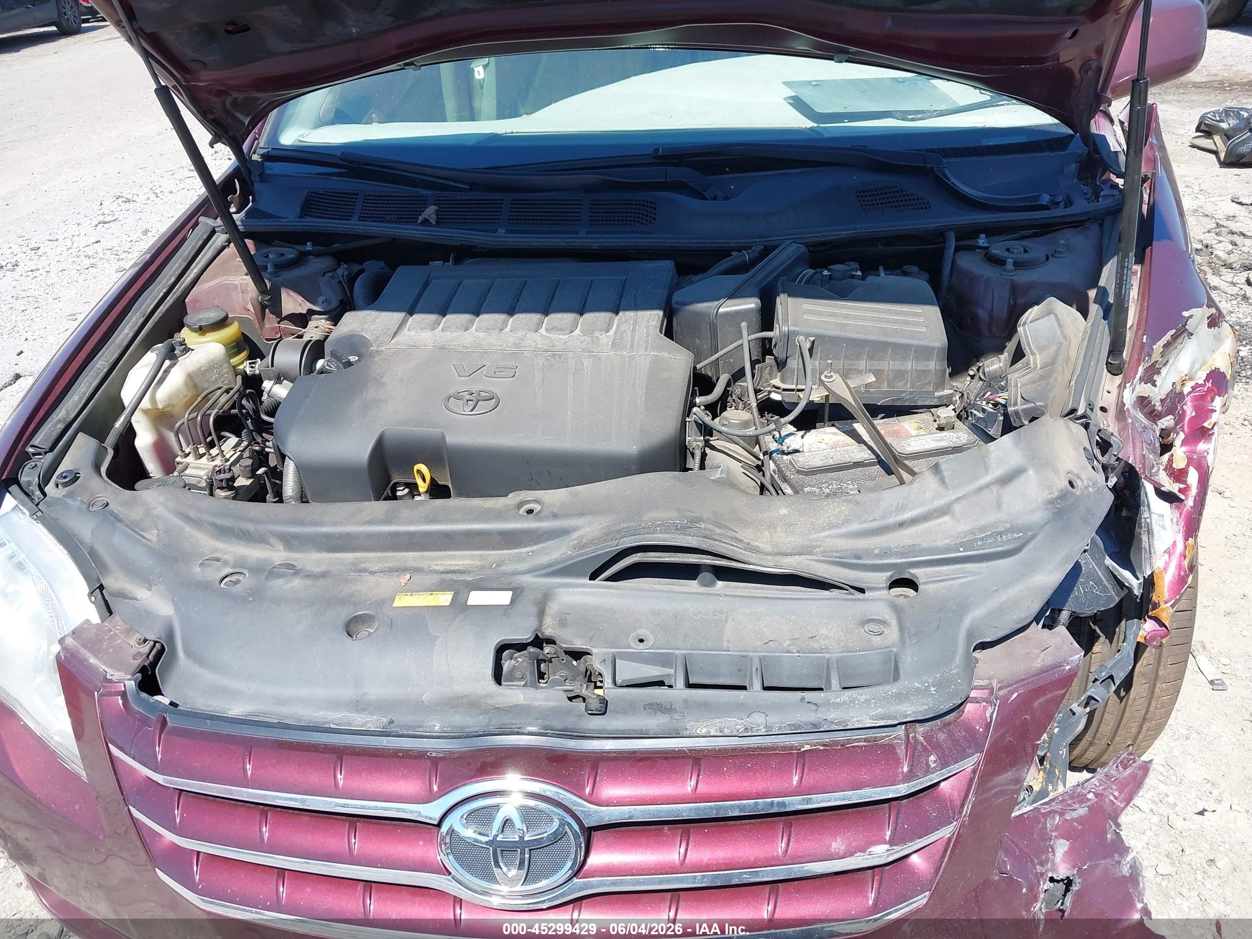 2005 Toyota Avalon Xl Red vin: 4T1BK36BX5U033483