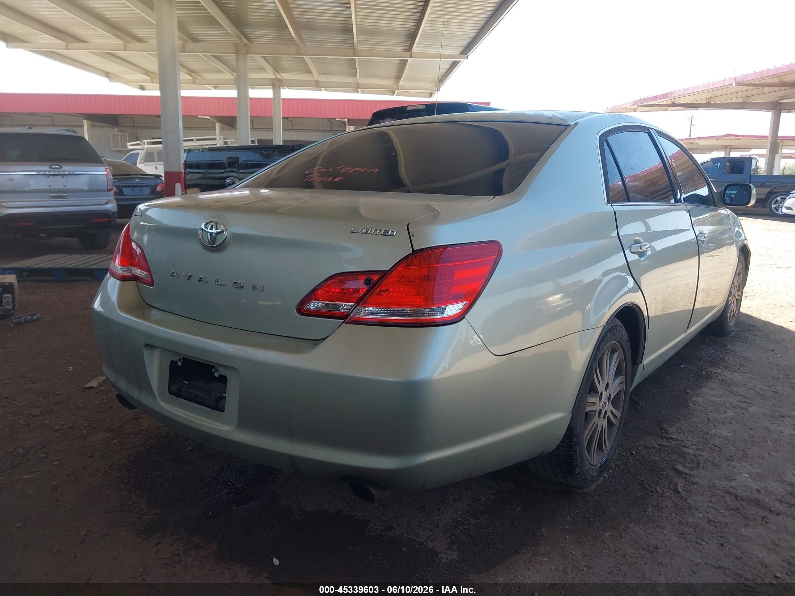 2006 Toyota Avalon Limited Green vin: 4T1BK36BX6U071636