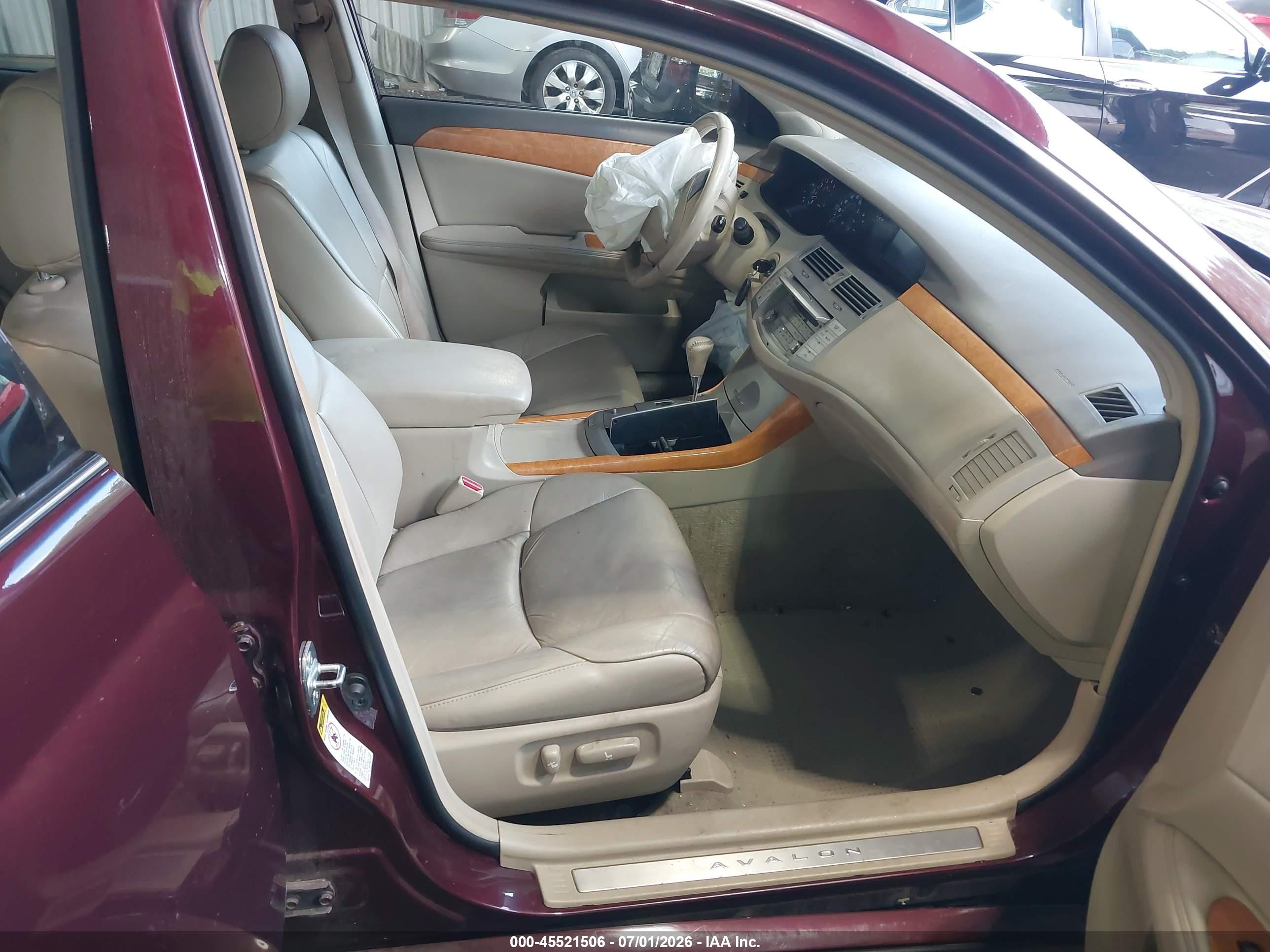 2006 Toyota Avalon Xls Burgundy vin: 4T1BK36BX6U089568