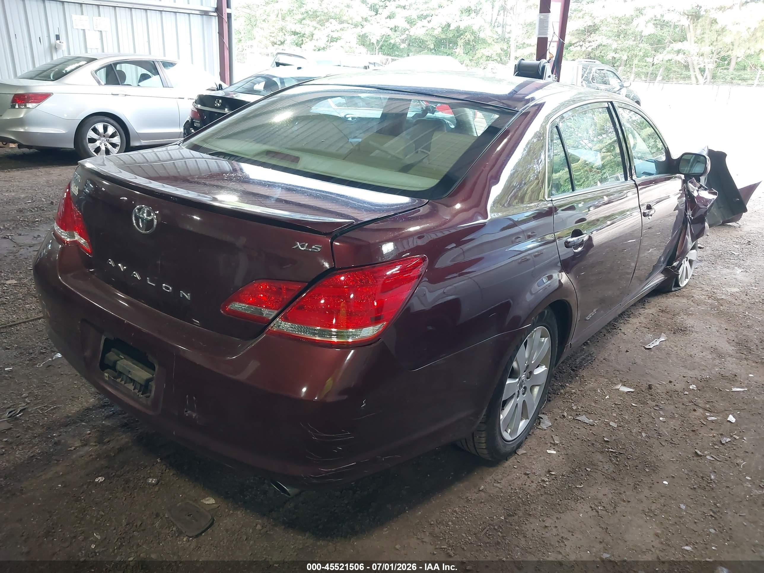 2006 Toyota Avalon Xls Burgundy vin: 4T1BK36BX6U089568