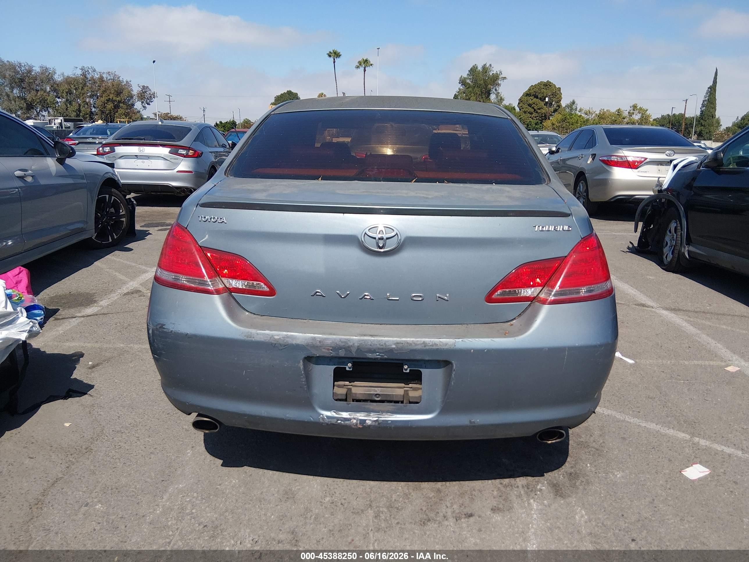 2006 Toyota Avalon Touring Blue vin: 4T1BK36BX6U145752