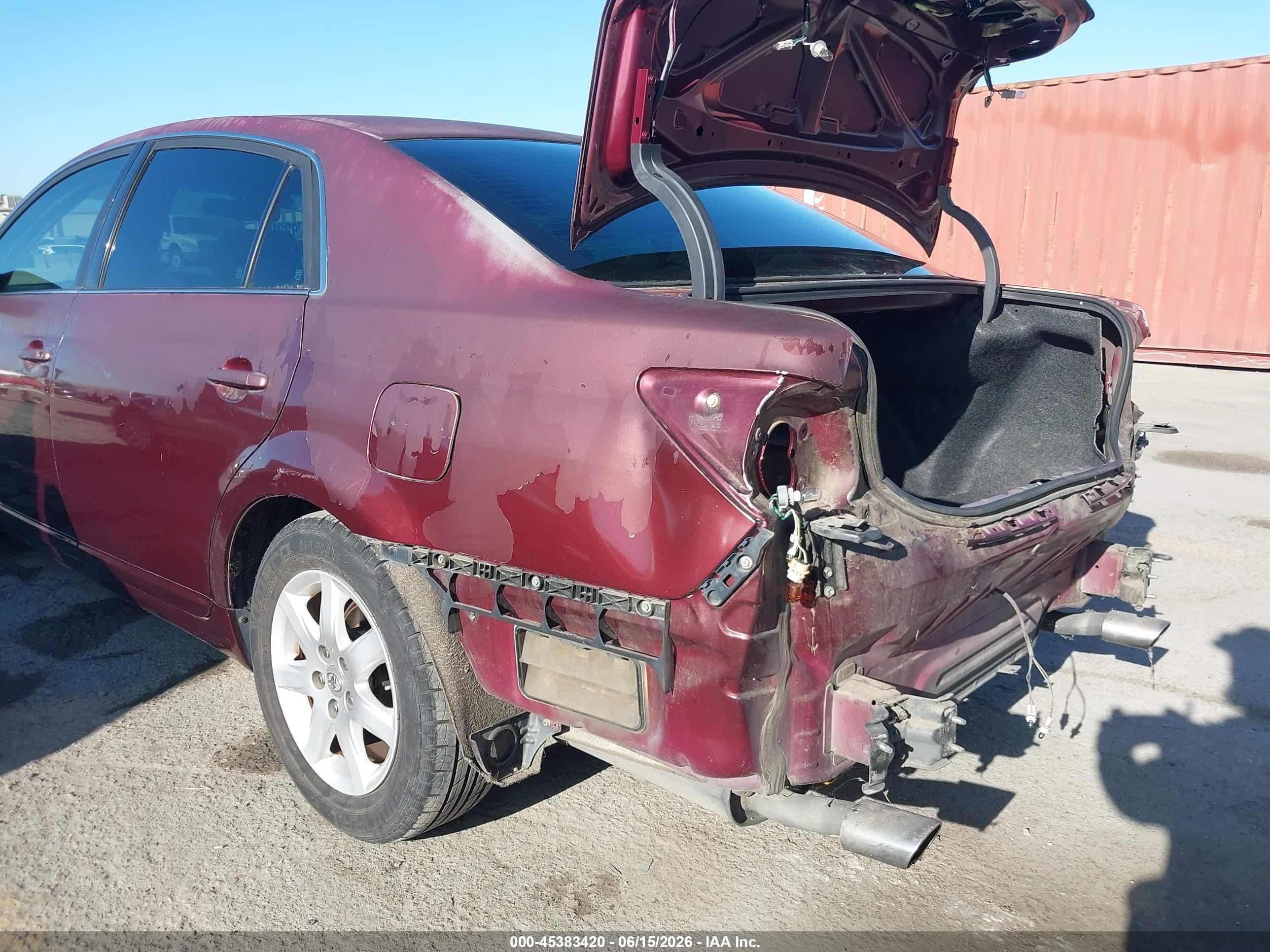 2007 Toyota Avalon Xl Бордовый vin: 4T1BK36BX7U168773