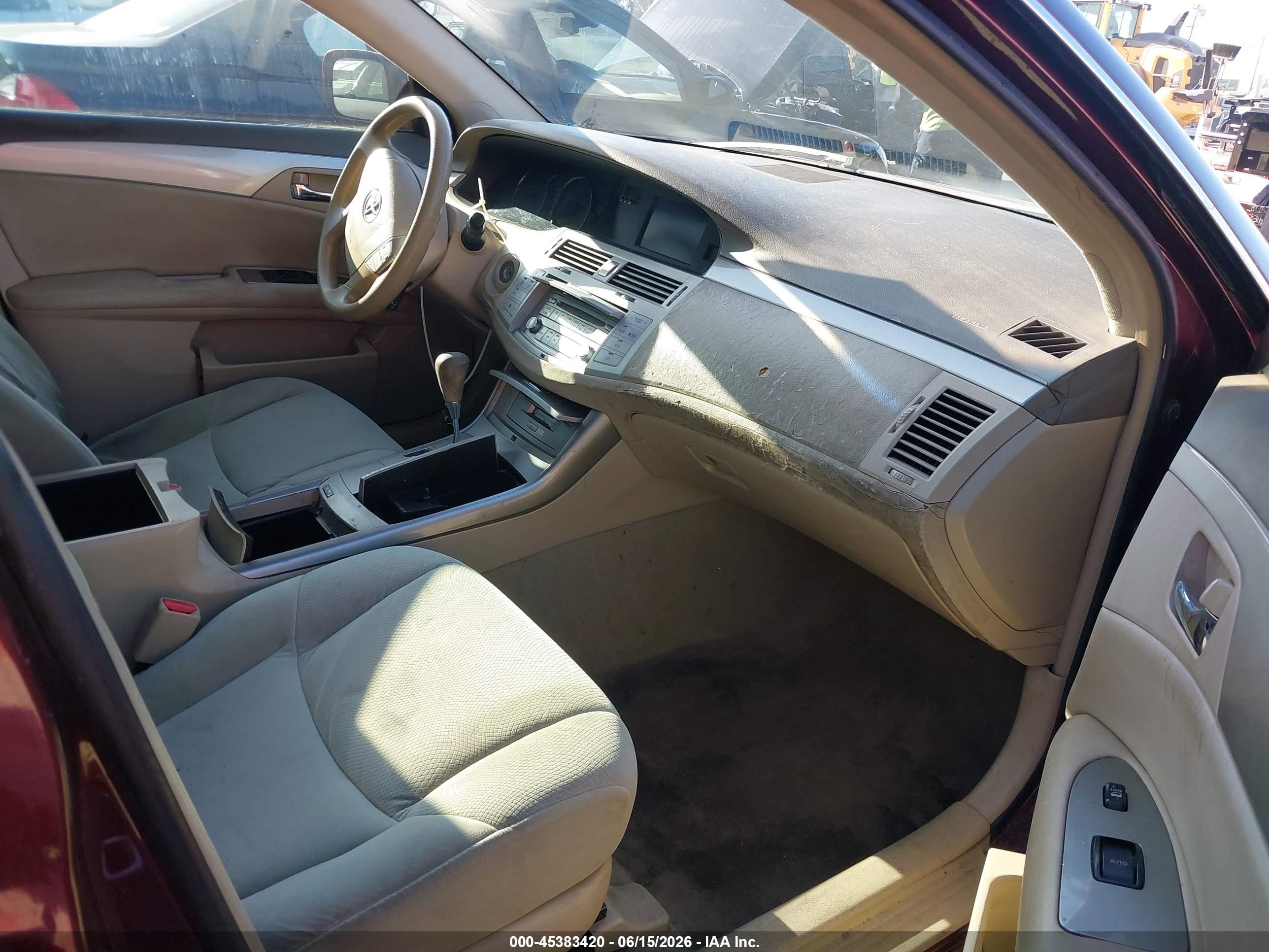 2007 Toyota Avalon Xl Бордовый vin: 4T1BK36BX7U168773