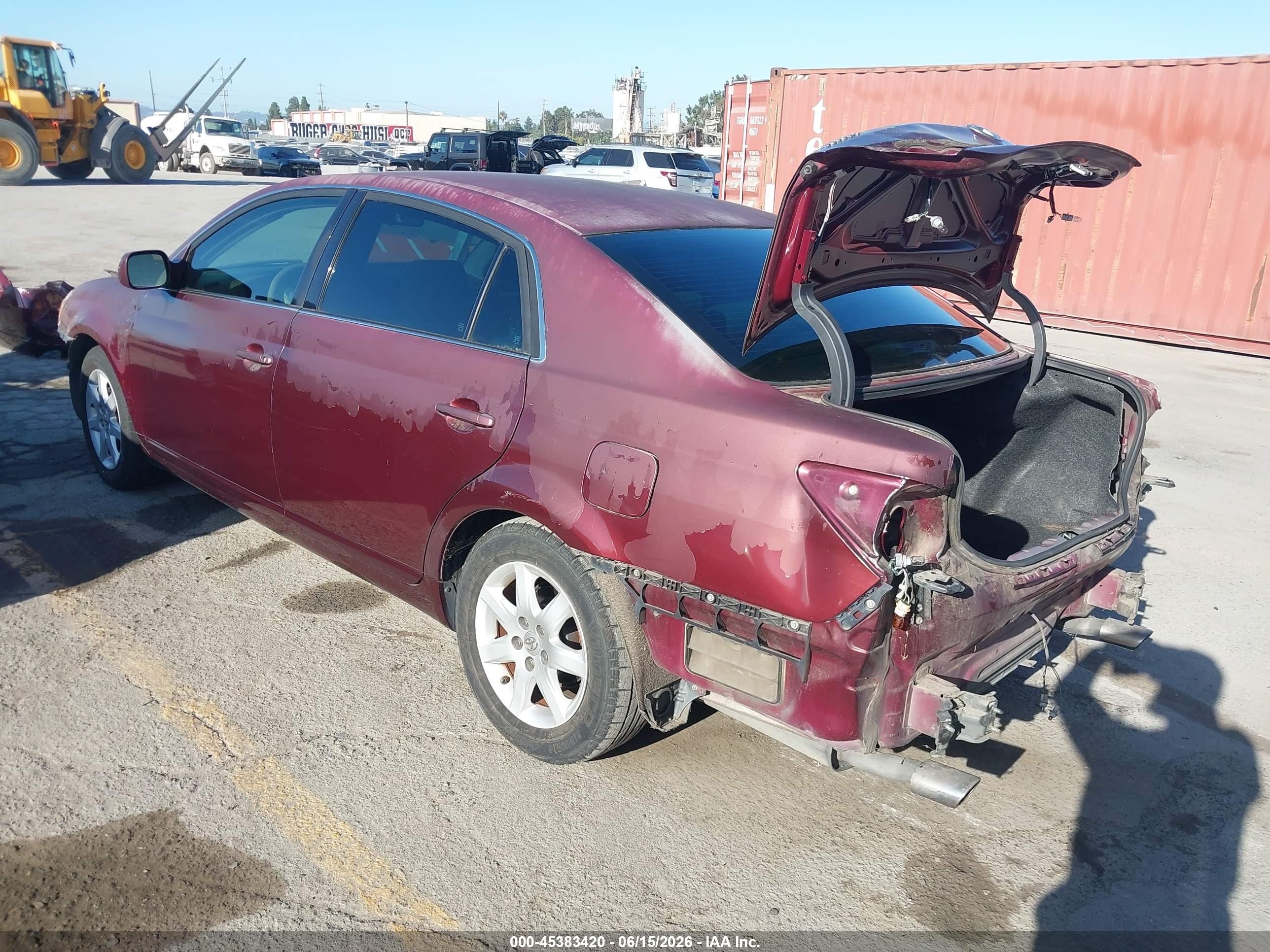 2007 Toyota Avalon Xl Бордовый vin: 4T1BK36BX7U168773