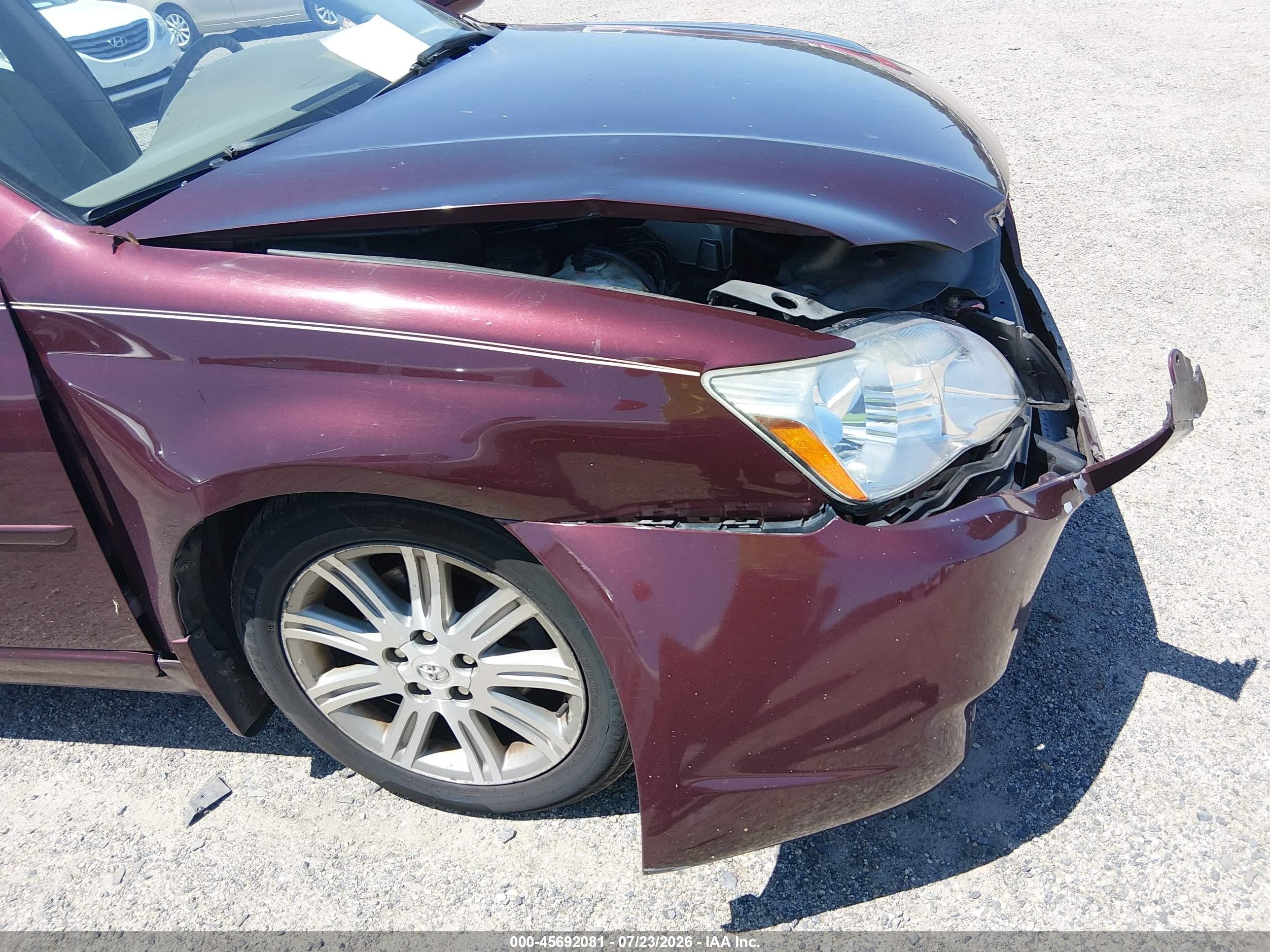 2007 Toyota Avalon Xls Burgundy vin: 4T1BK36BX7U183967