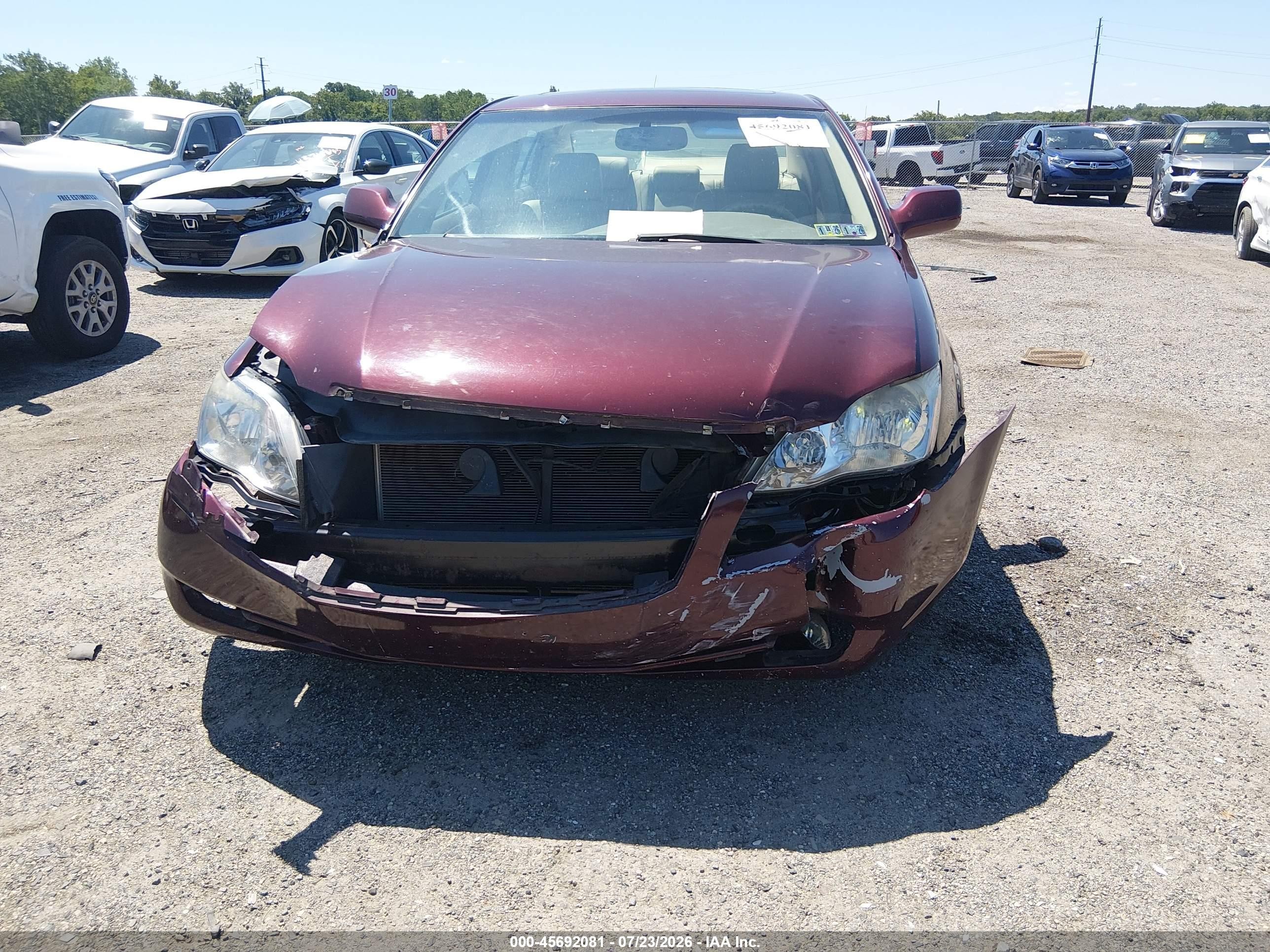 2007 Toyota Avalon Xls Burgundy vin: 4T1BK36BX7U183967