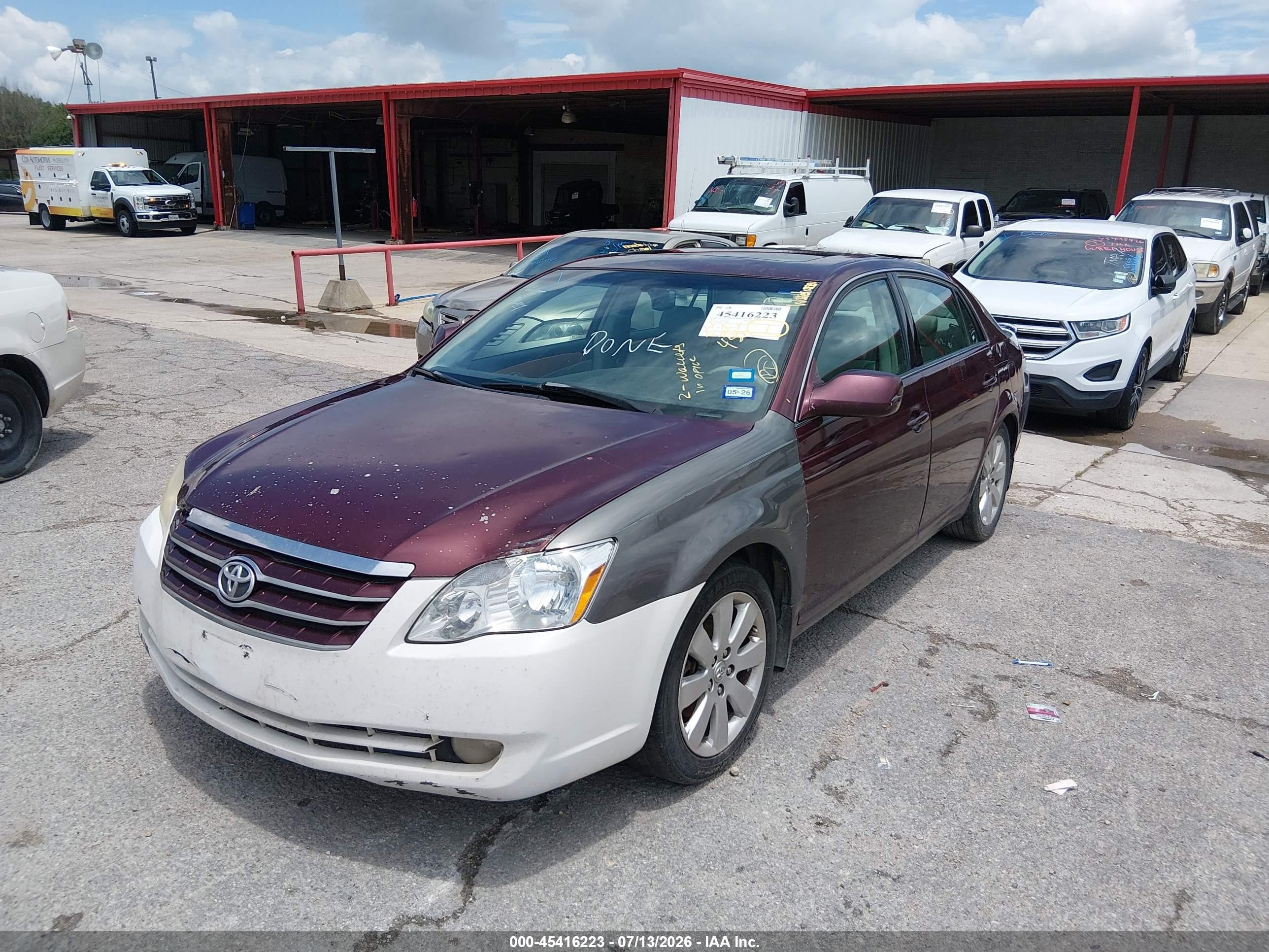 2007 Toyota Avalon Xls Burgundy vin: 4T1BK36BX7U196427
