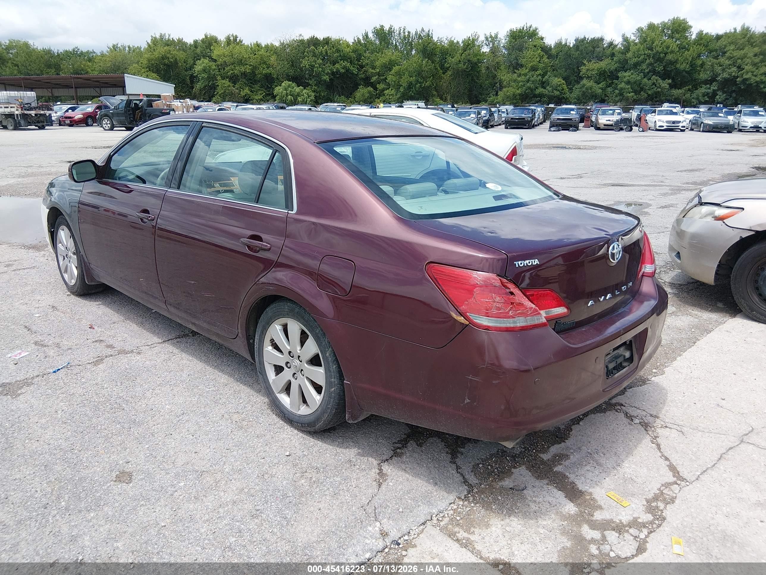 2007 Toyota Avalon Xls Burgundy vin: 4T1BK36BX7U196427
