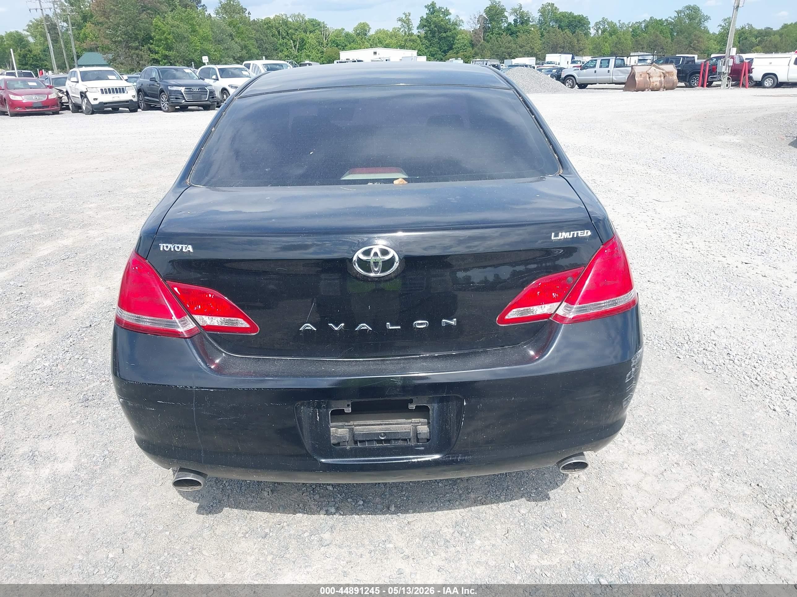 2007 Toyota Avalon Limited Black vin: 4T1BK36BX7U236053
