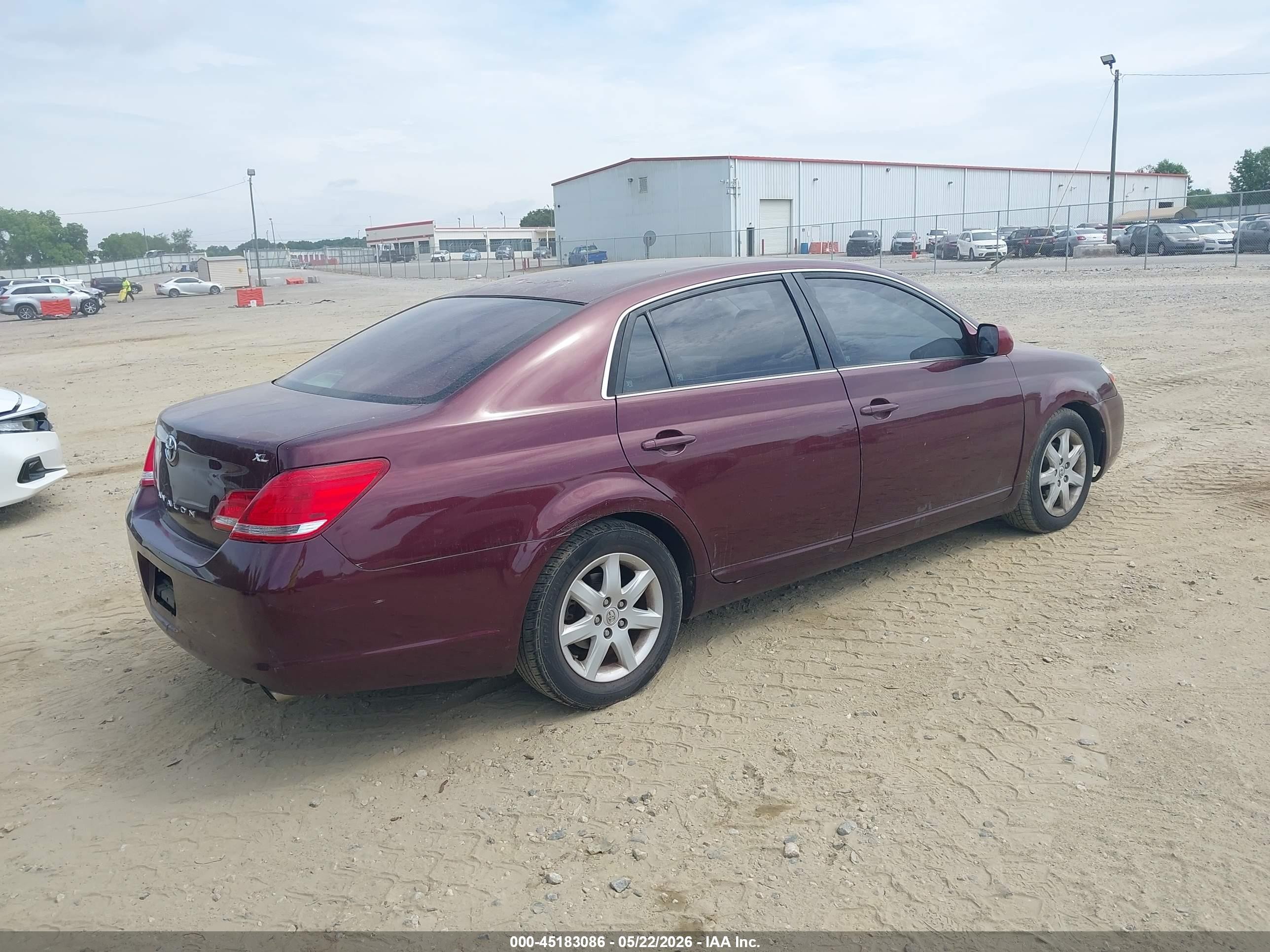 2007 Toyota Avalon Xl Burgundy vin: 4T1BK36BX7U243357