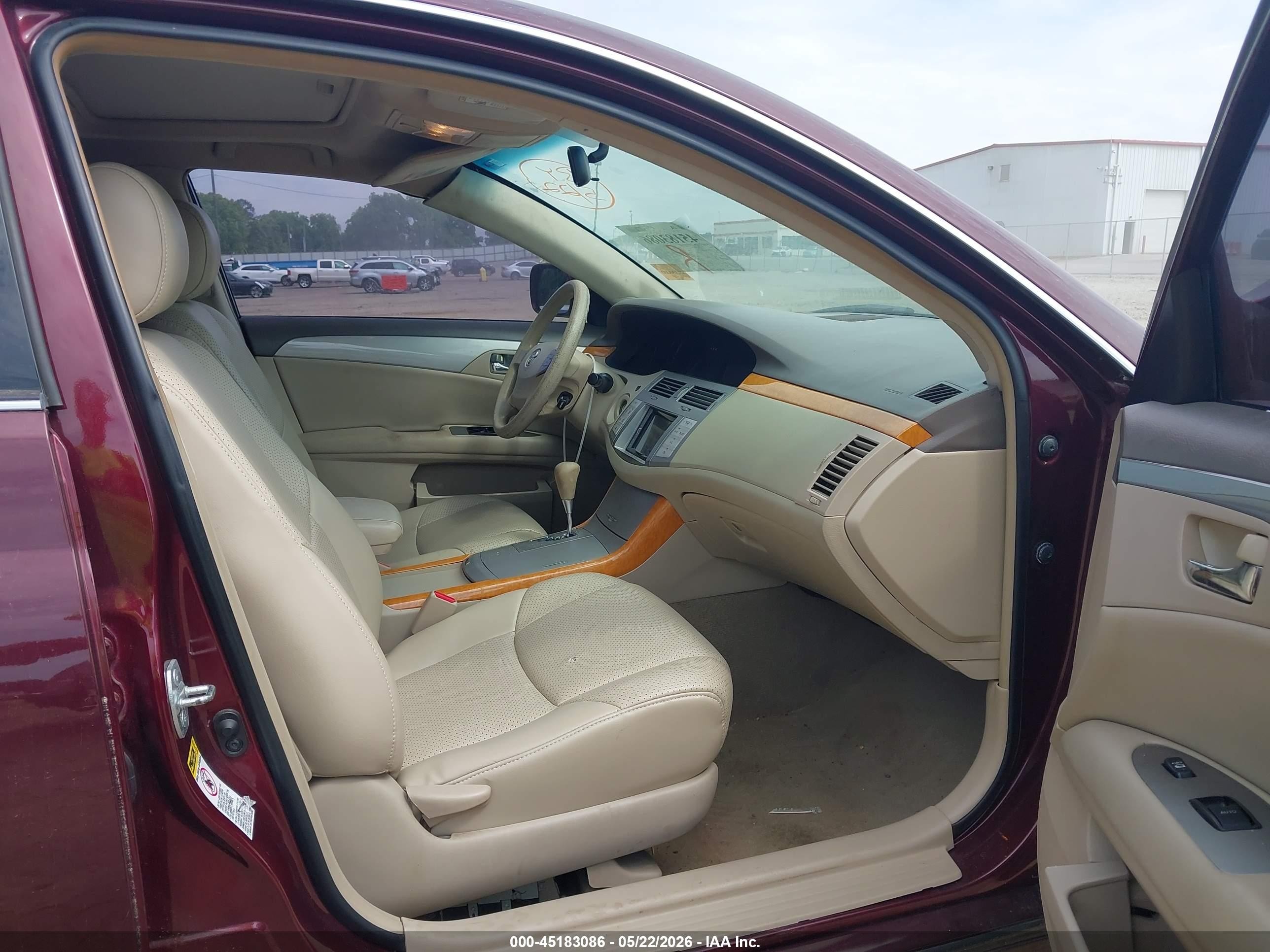 2007 Toyota Avalon Xl Burgundy vin: 4T1BK36BX7U243357