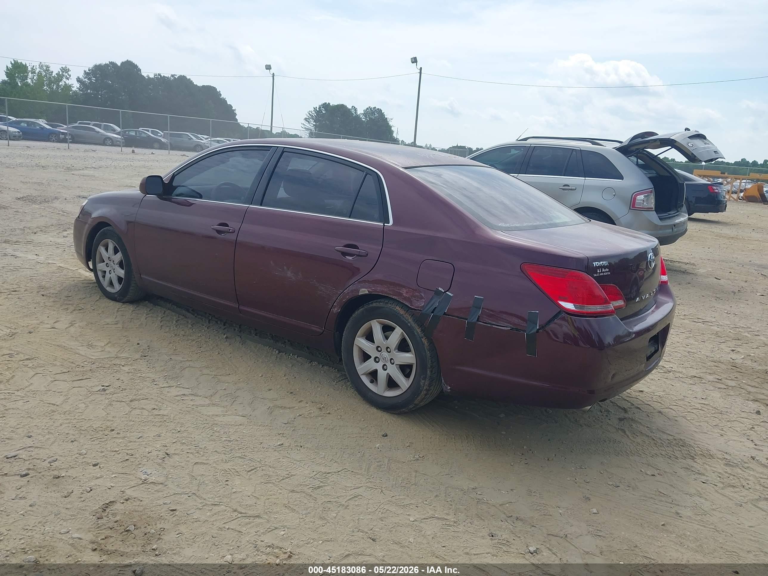 2007 Toyota Avalon Xl Burgundy vin: 4T1BK36BX7U243357