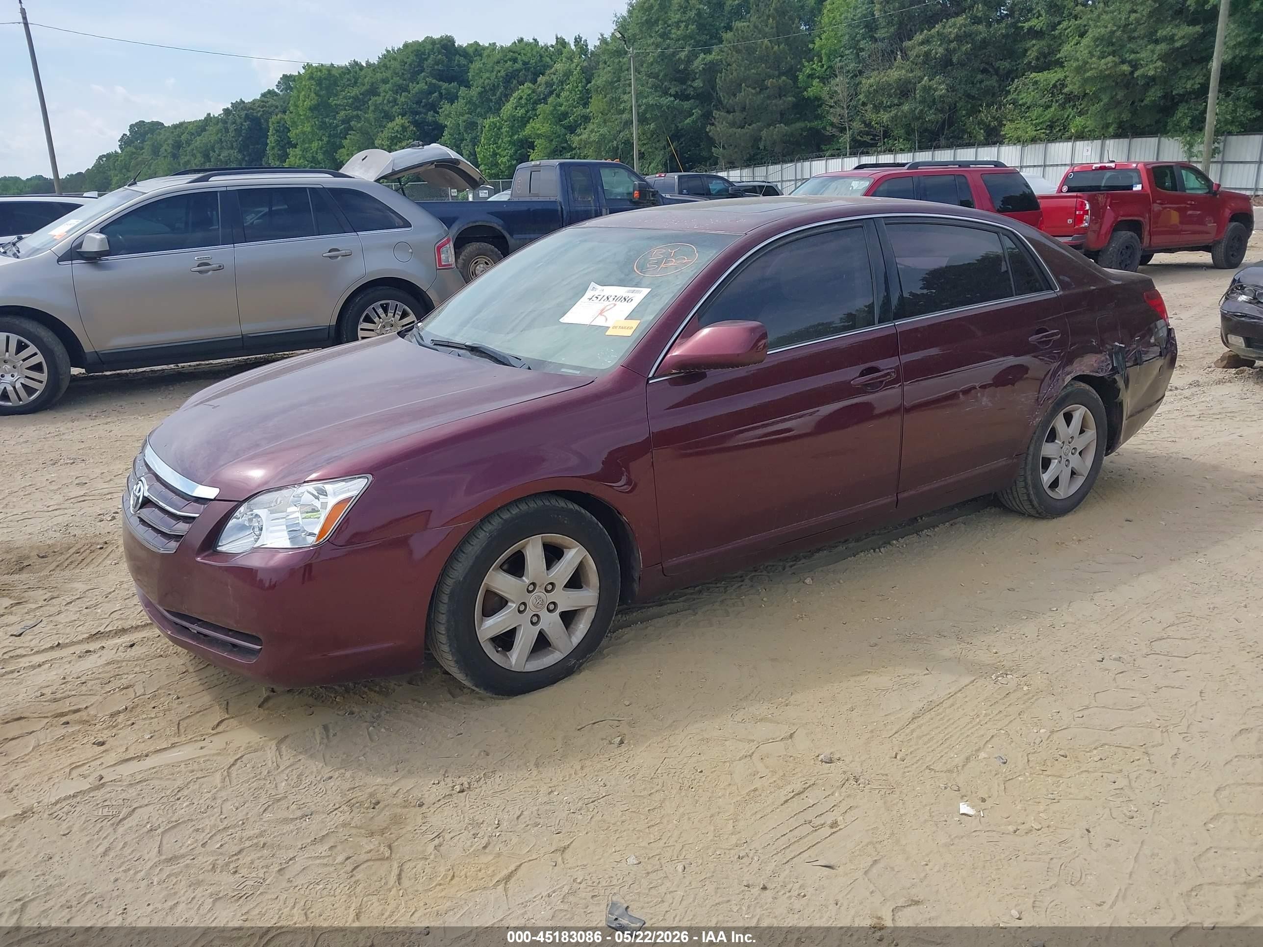 2007 Toyota Avalon Xl Burgundy vin: 4T1BK36BX7U243357