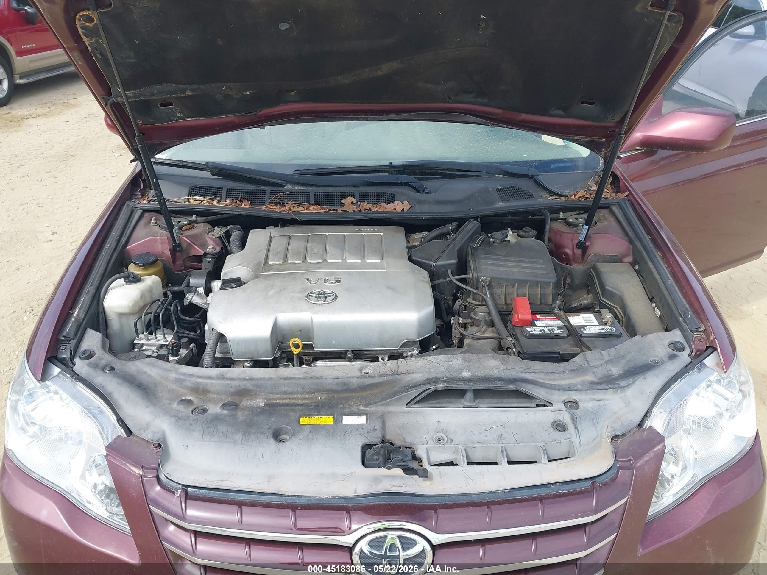 2007 Toyota Avalon Xl Burgundy vin: 4T1BK36BX7U243357