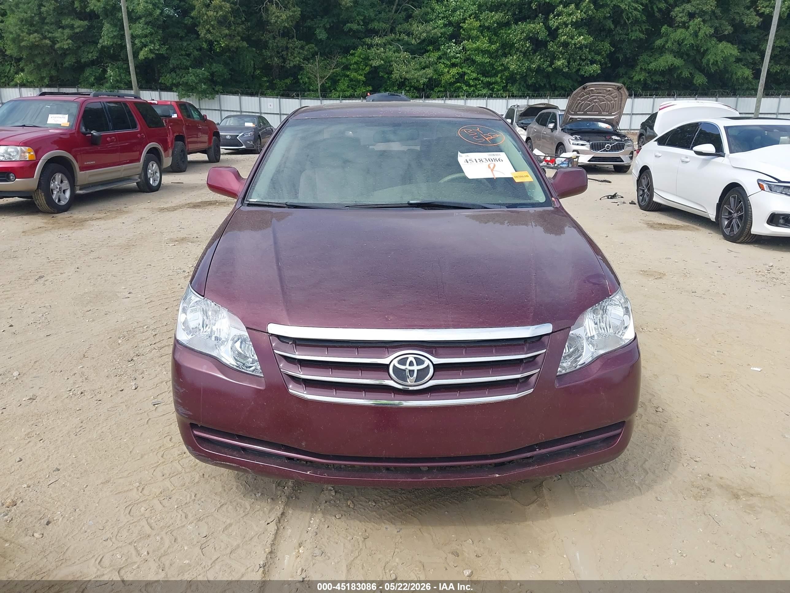 2007 Toyota Avalon Xl Burgundy vin: 4T1BK36BX7U243357
