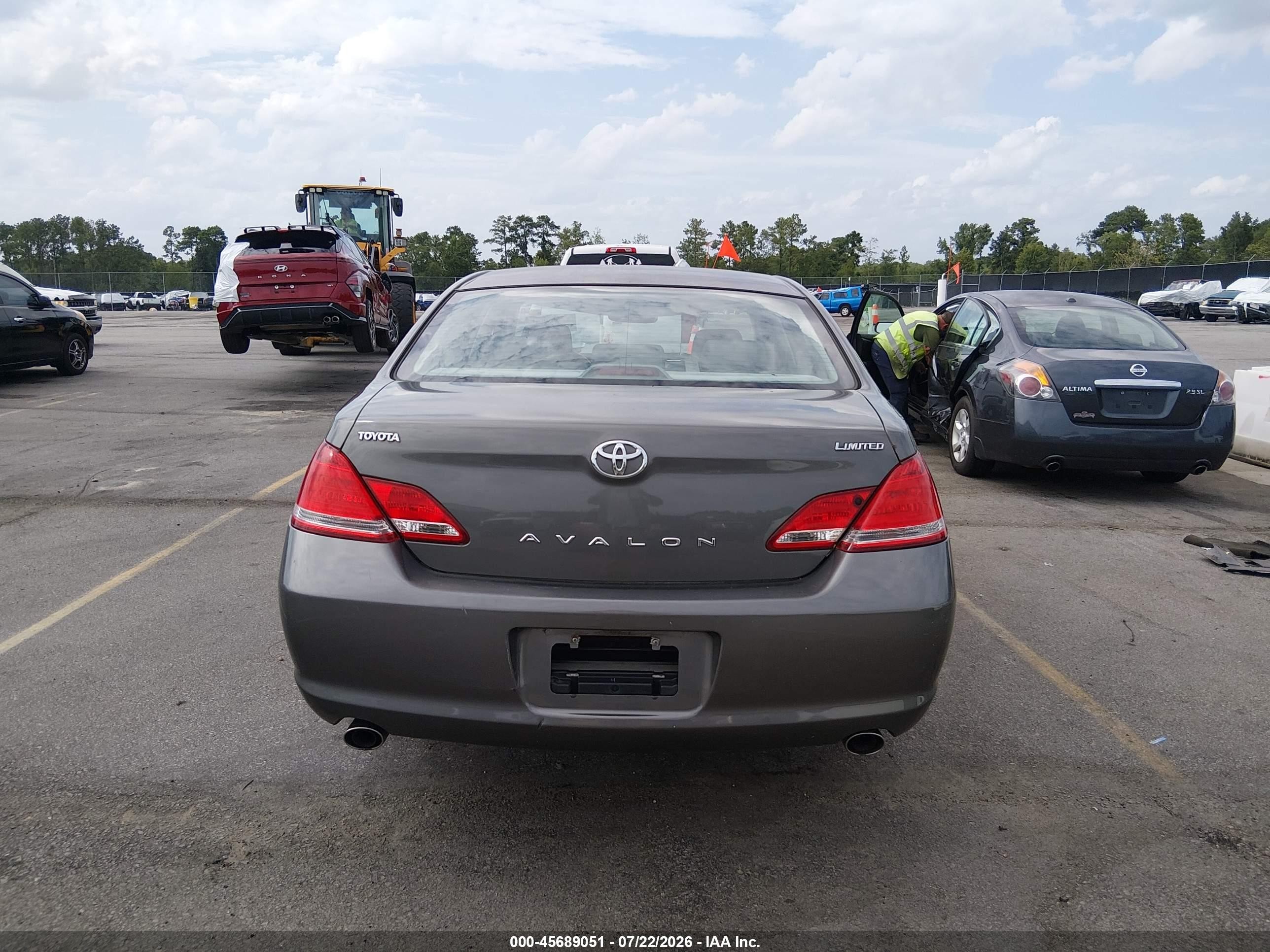 2007 Toyota Avalon Limited Gray vin: 4T1BK36BX7U248462