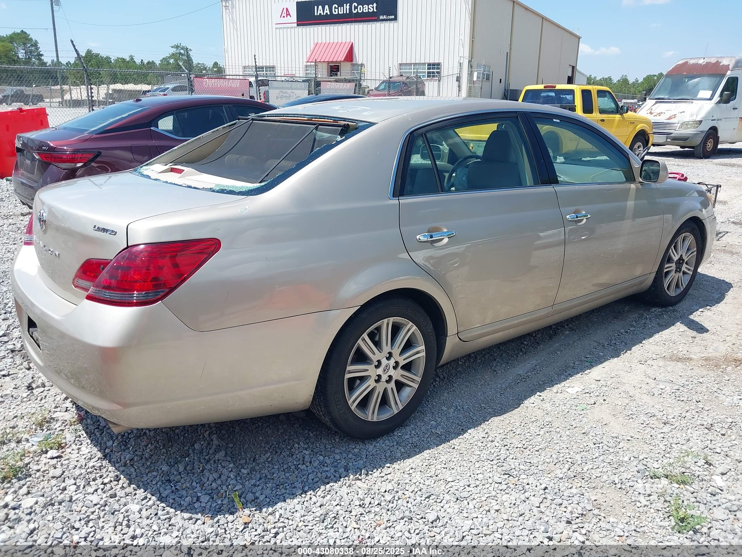 2008 Toyota Avalon Limited Gold vin: 4T1BK36BX8U299588