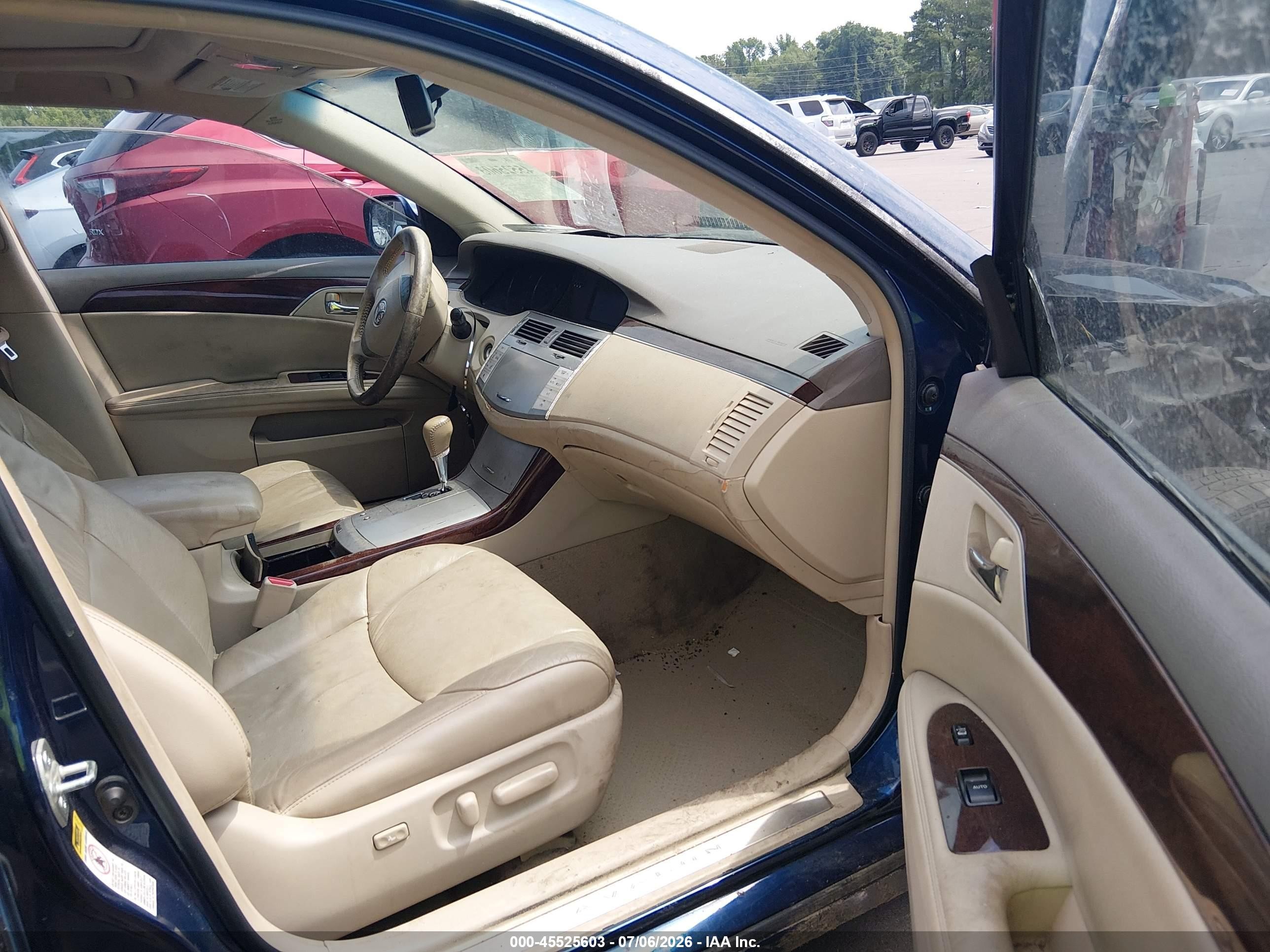 2008 Toyota Avalon Xls Blue vin: 4T1BK36BX8U303140