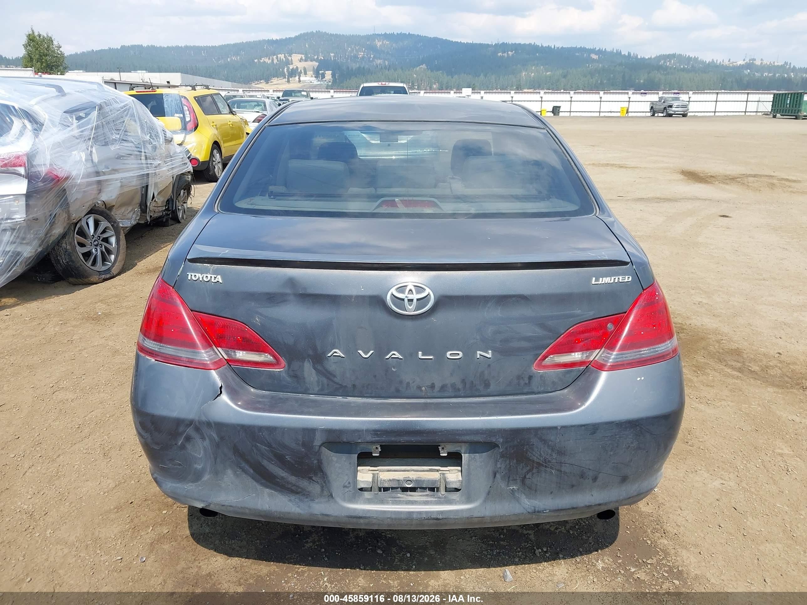 2008 Toyota Avalon Limited Серый vin: 4T1BK36BX8U307513