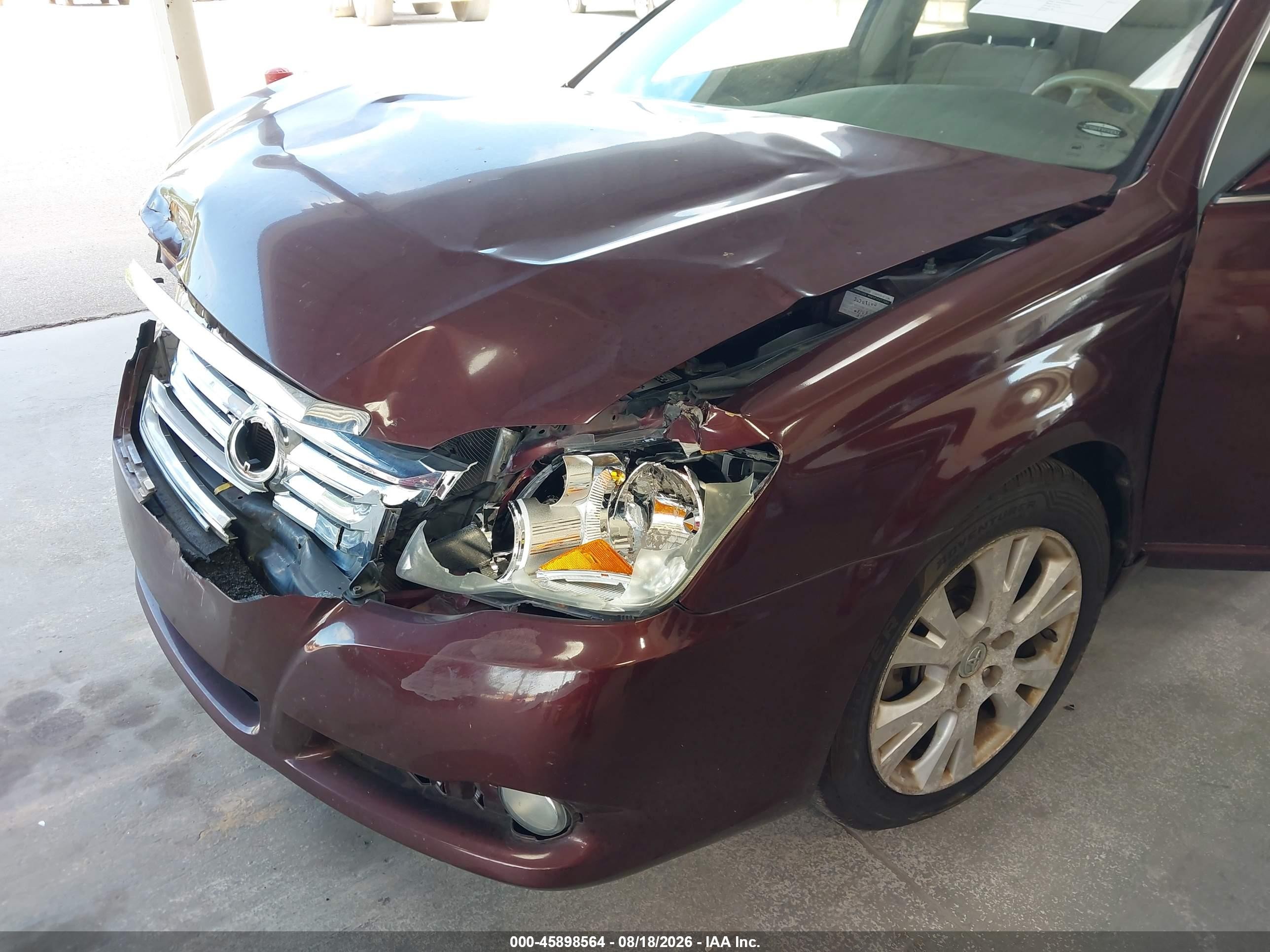 2008 Toyota Avalon Xls Maroon vin: 4T1BK36BX8U321492