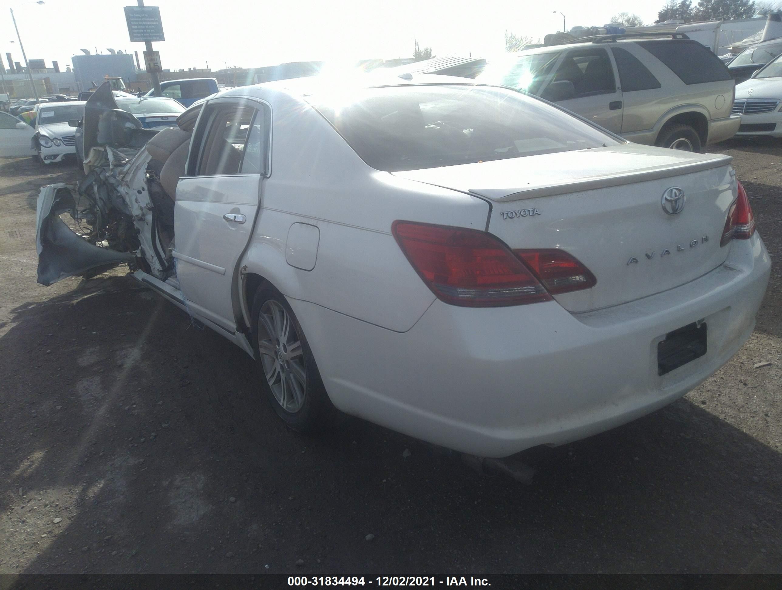 2009 Toyota Avalon Limited White vin: 4T1BK36BX9U324247