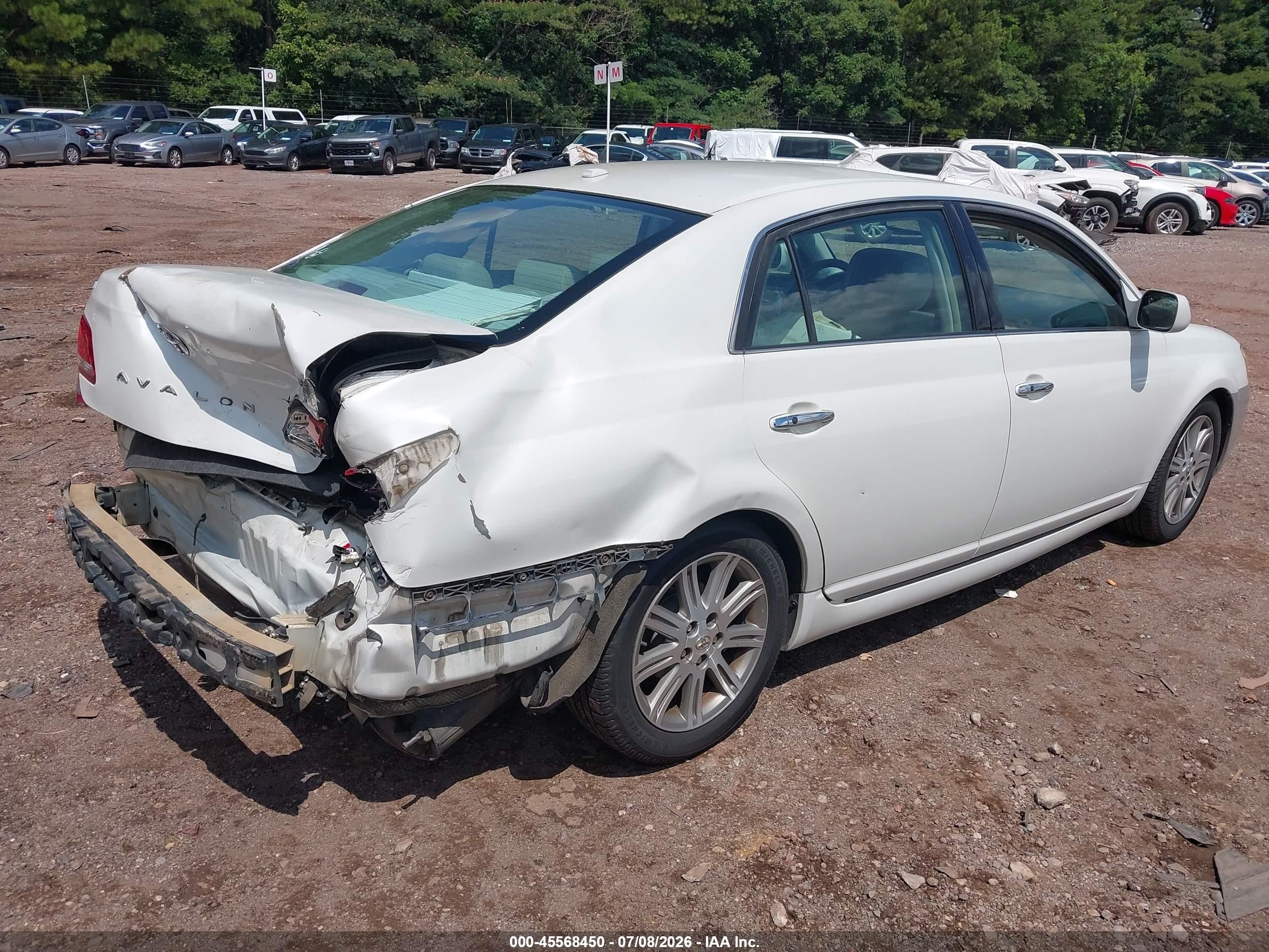 2009 Toyota Avalon Limited White vin: 4T1BK36BX9U336950